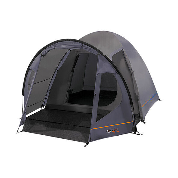 Portal Outdoor - Delta 4 Person Tent - Classic Black/Grey
