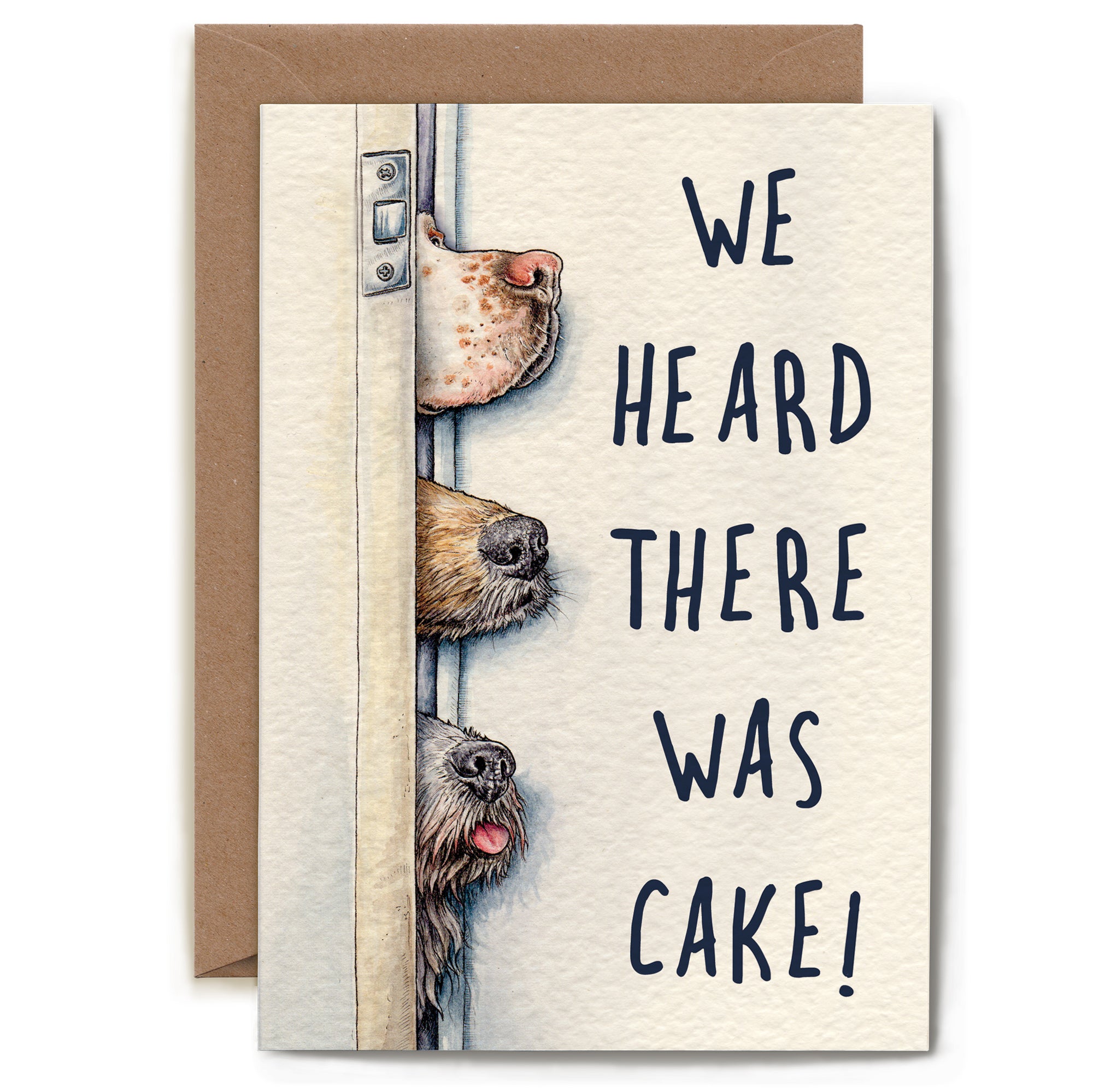 Heard There Was Cake Card by Bewilderbeest