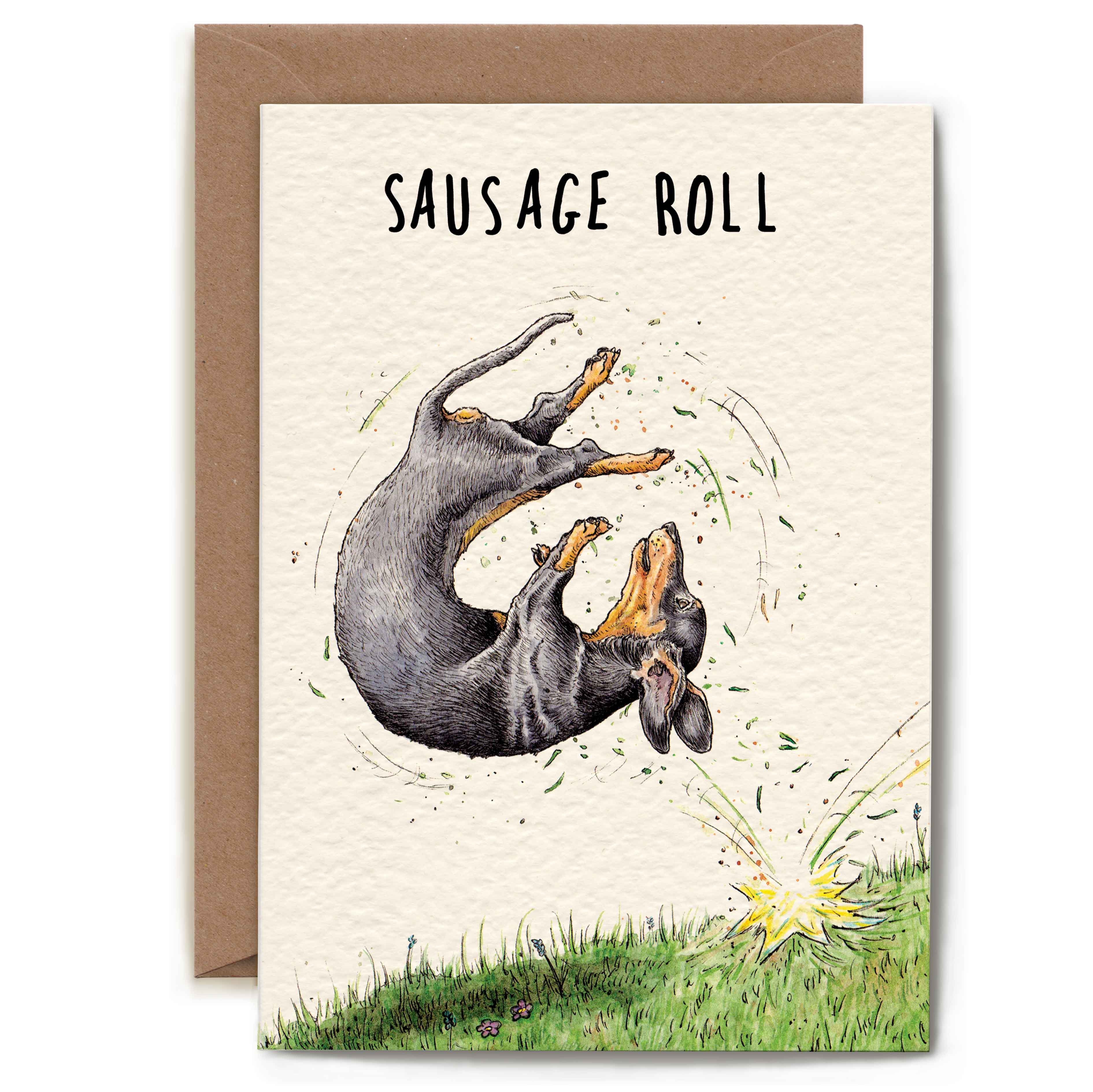 Dachshund Card by Bewilderbeest