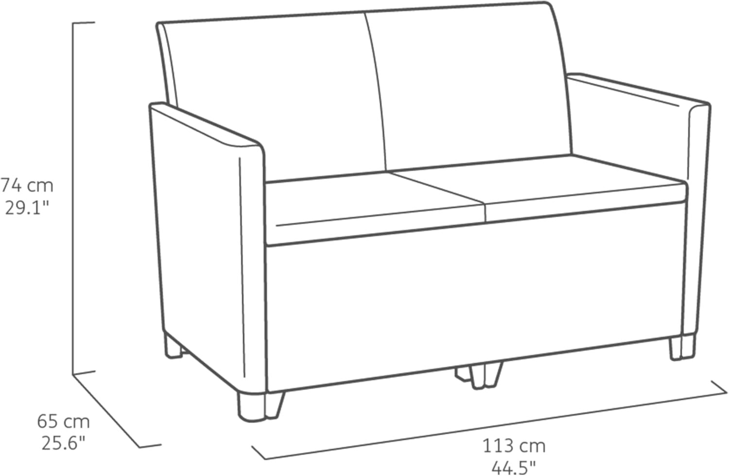 KETER Marie 4 Seater Garden / Lounge Set