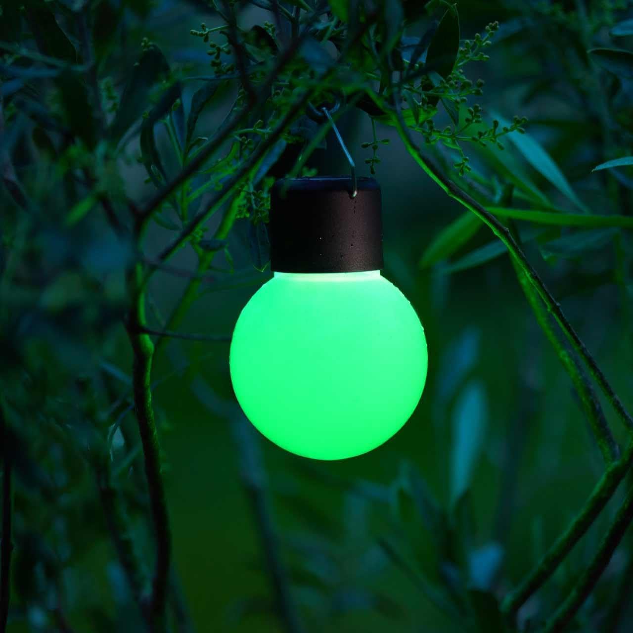 Eureka Solar Powered Festoons 4 pack of colour changing bulbs