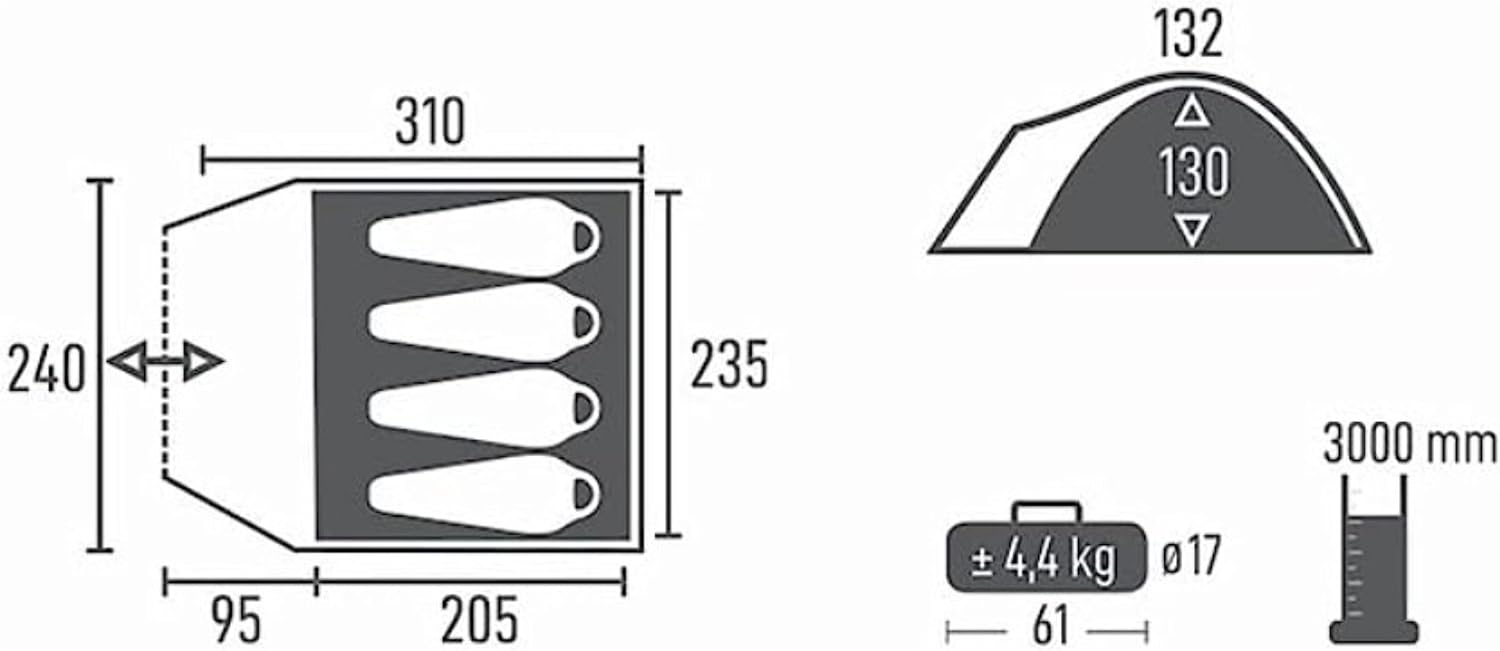 Tambu Acamp 3-4 Person Dome Tent