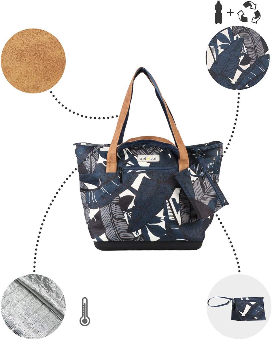 Bel-Sol Jana Sustainable Eco-Friendly Insulated Beach Bag