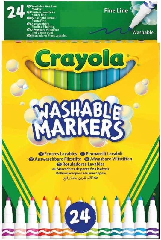 Crayola Washable 24 Fine Tip Markers