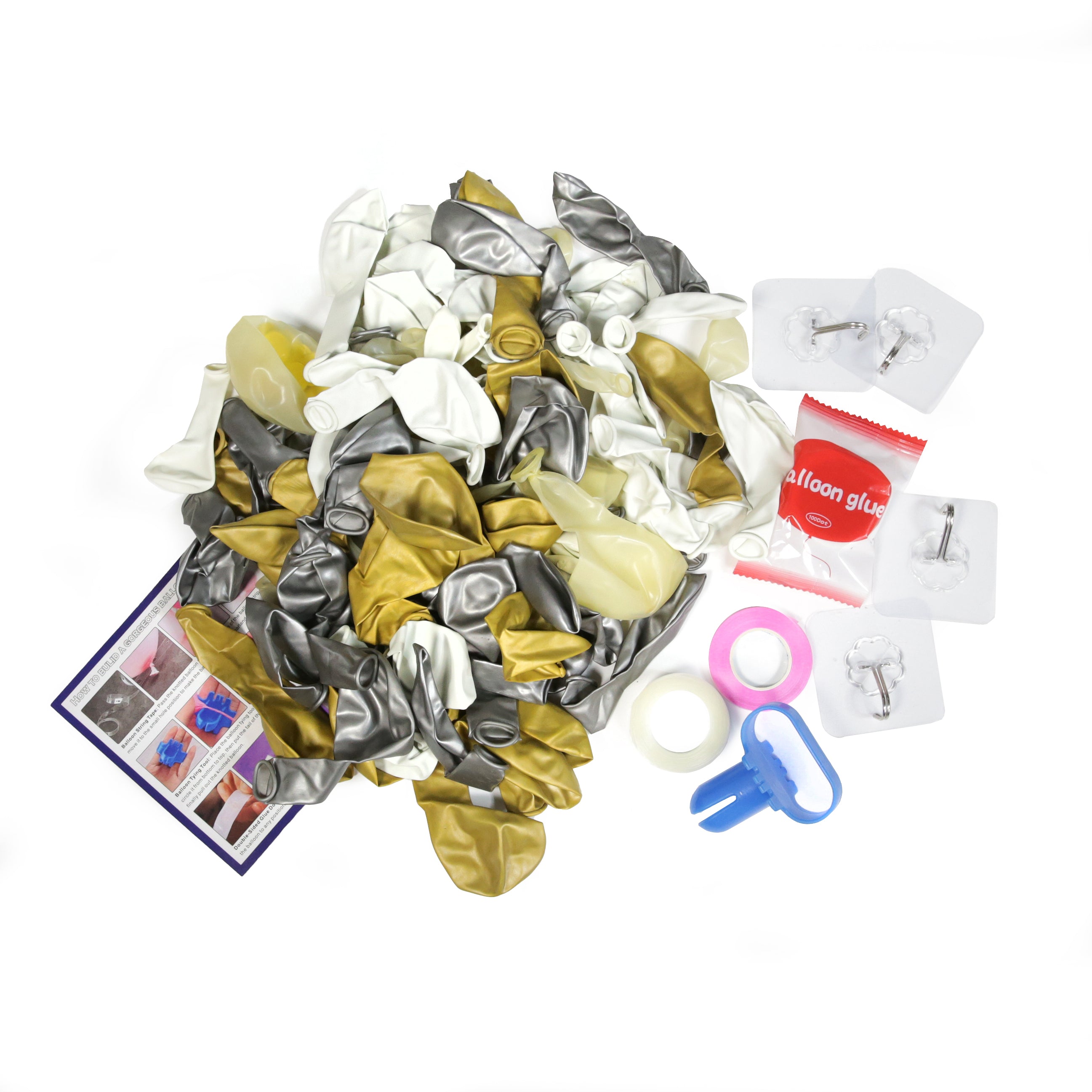 Balloon Arch Kit - Gold & Silver