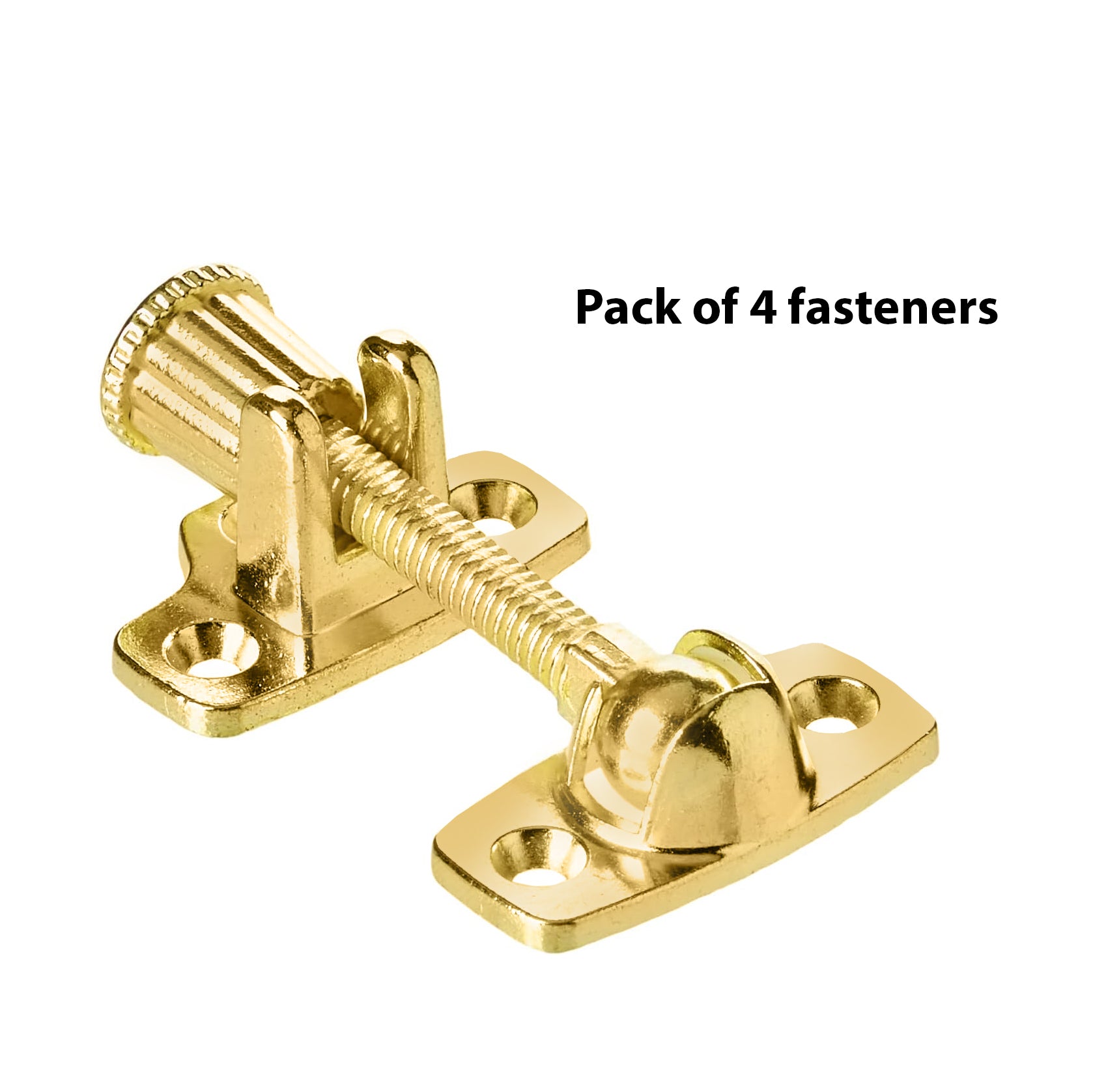 Sash Fasteners Zinc (Electro Brassed) Pack of 4