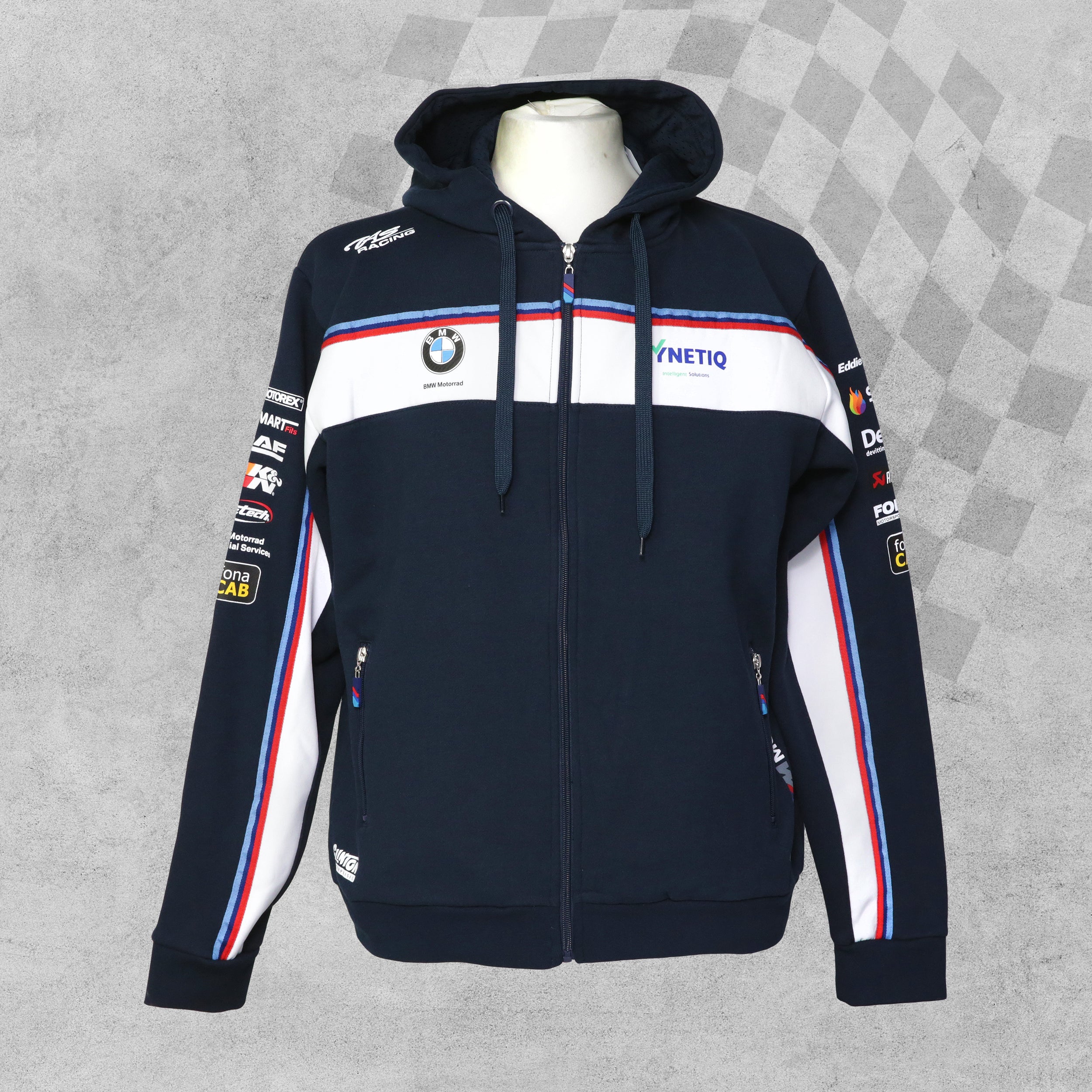 Official BMW Racing Synetiq Zip Up Hoodie