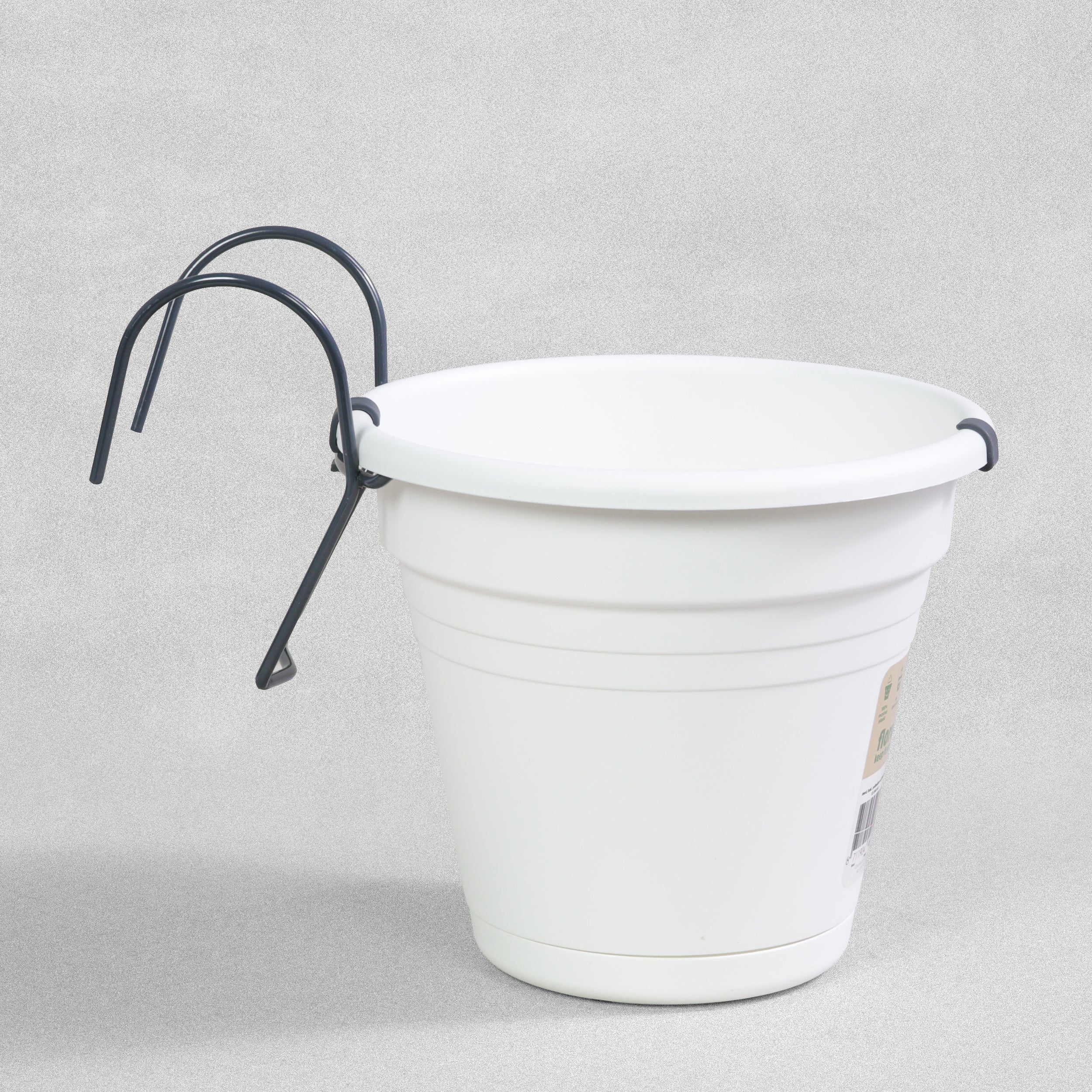 Florus Balcony Pot Holder Set - 20cm White