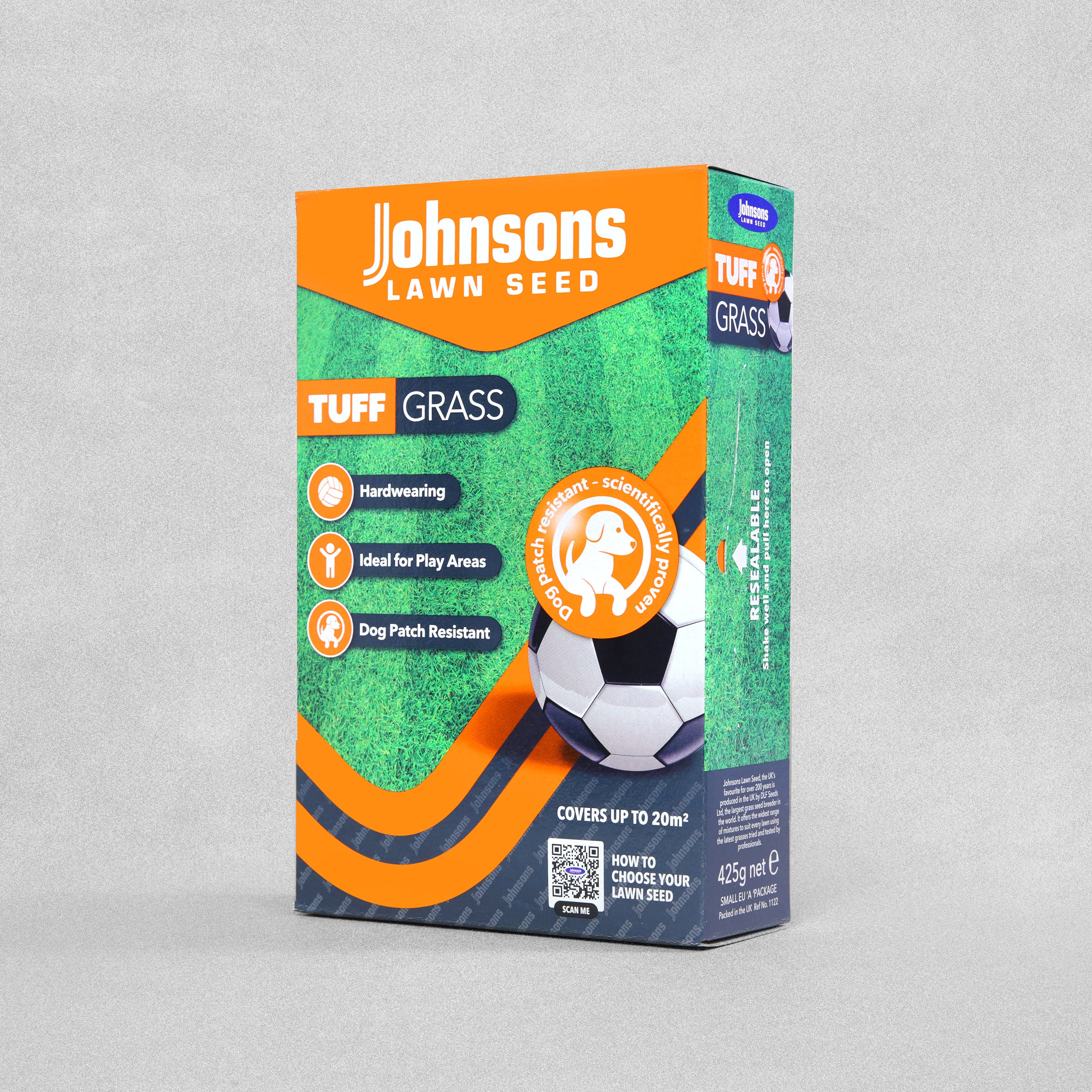 Johnsons Lawn Seed Tuff Grass 425g - 20m2 Coverage
