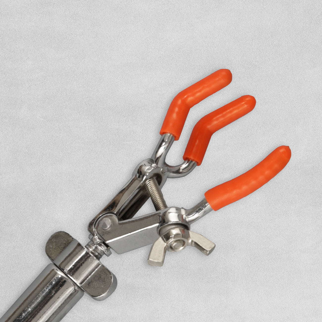 Three Finger Clamps with Rubber Coating