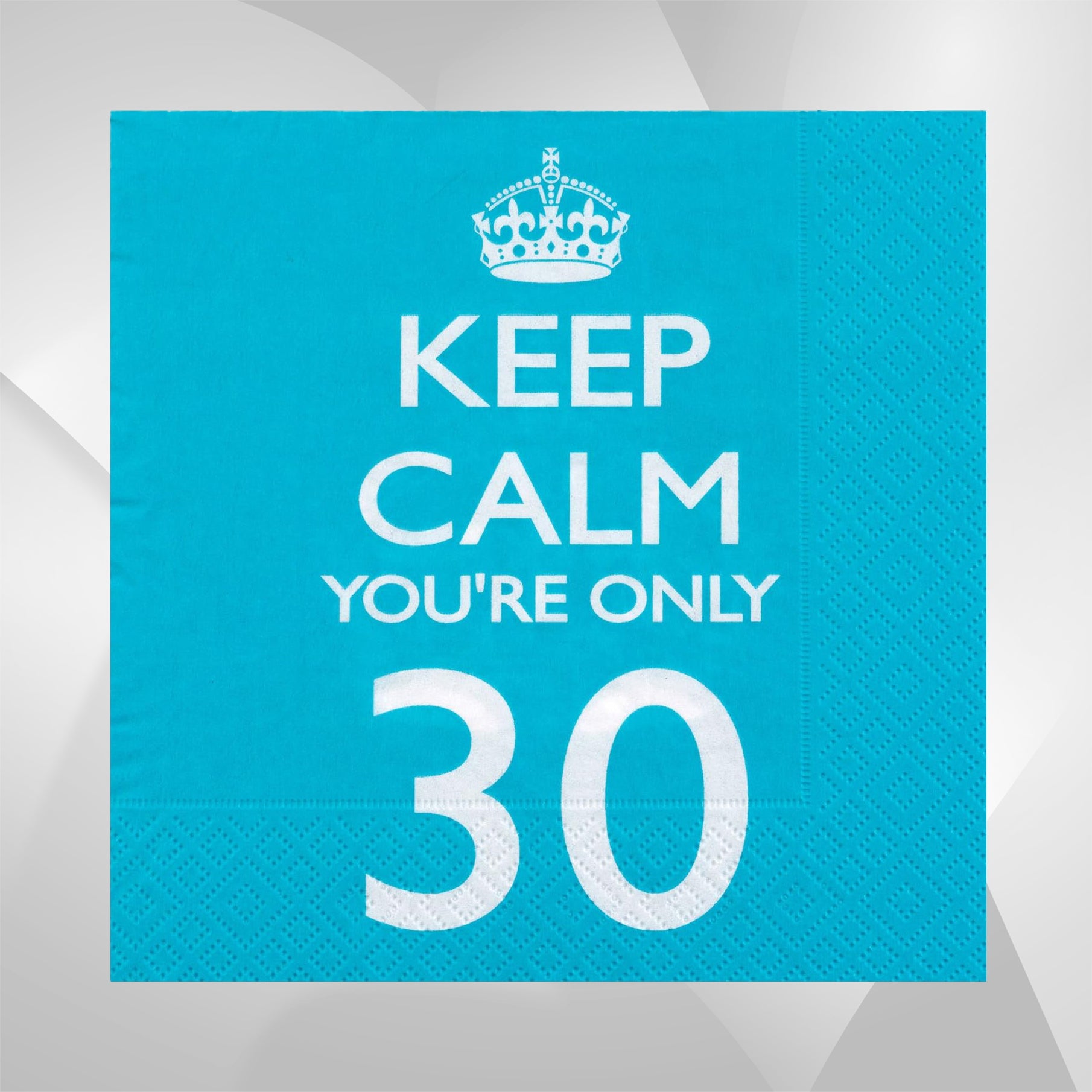Keep Calm You're Only 30 Paper Napkins - Pack of 16