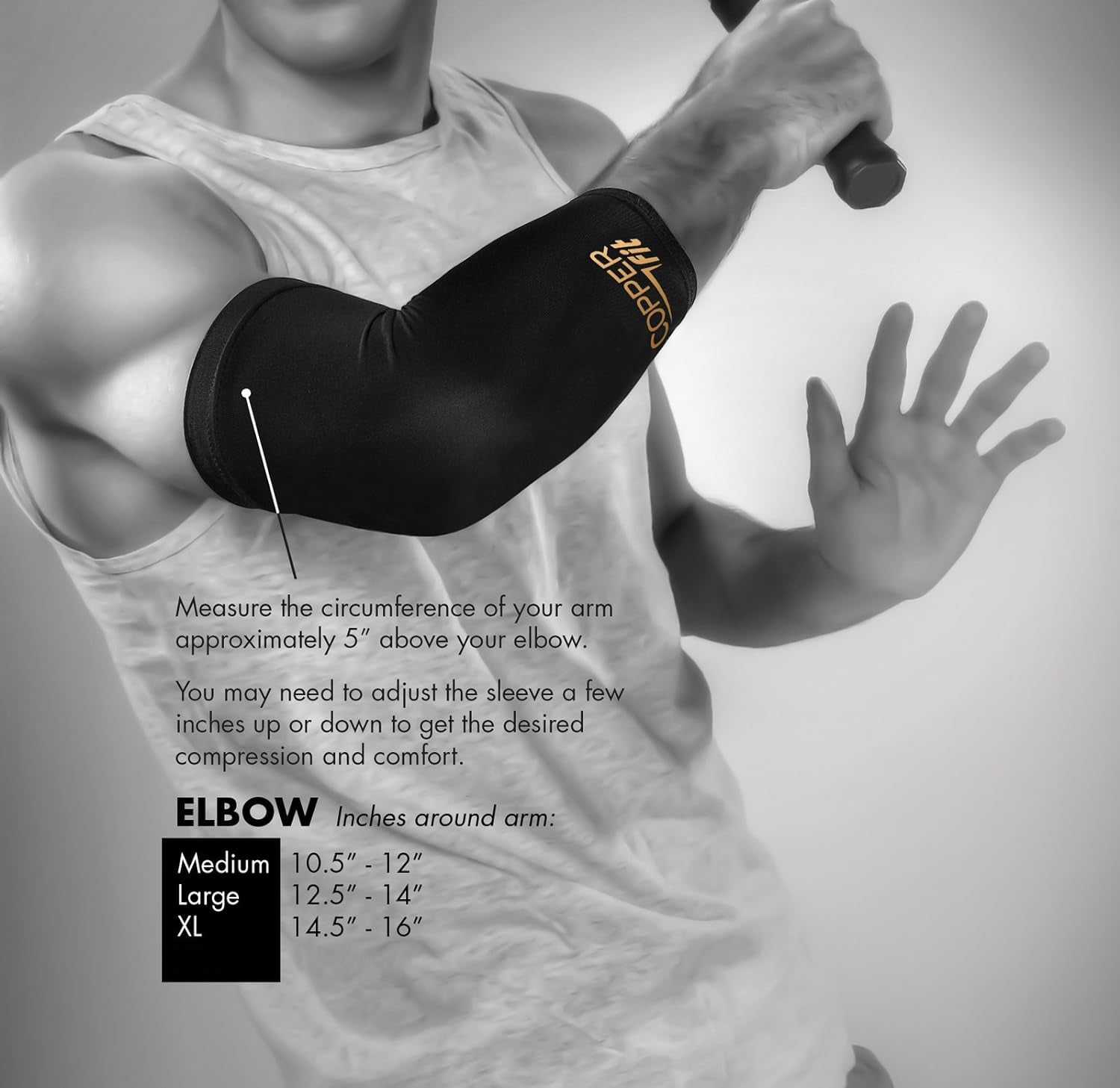 Copper Fit Compression Elbow Sleeve