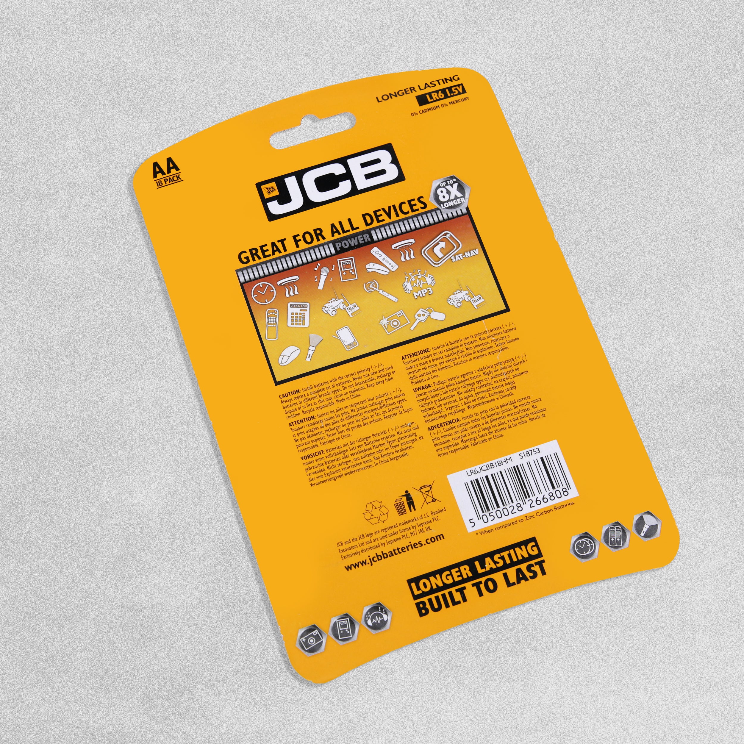 JCB Ultra Alkaline AA - 18 Pack