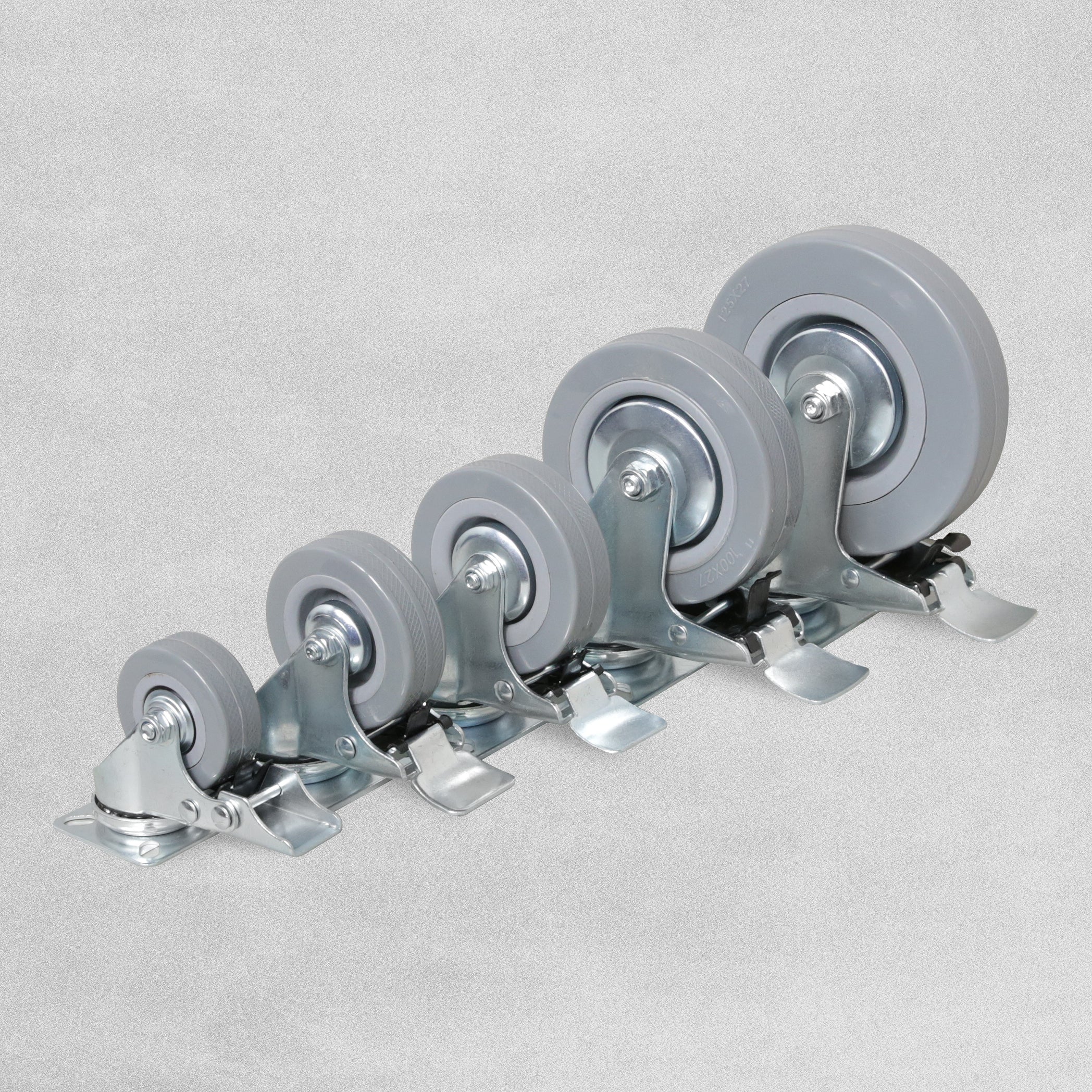 Heavy Duty PVC Castor Wheels - Various Sizes & Styles