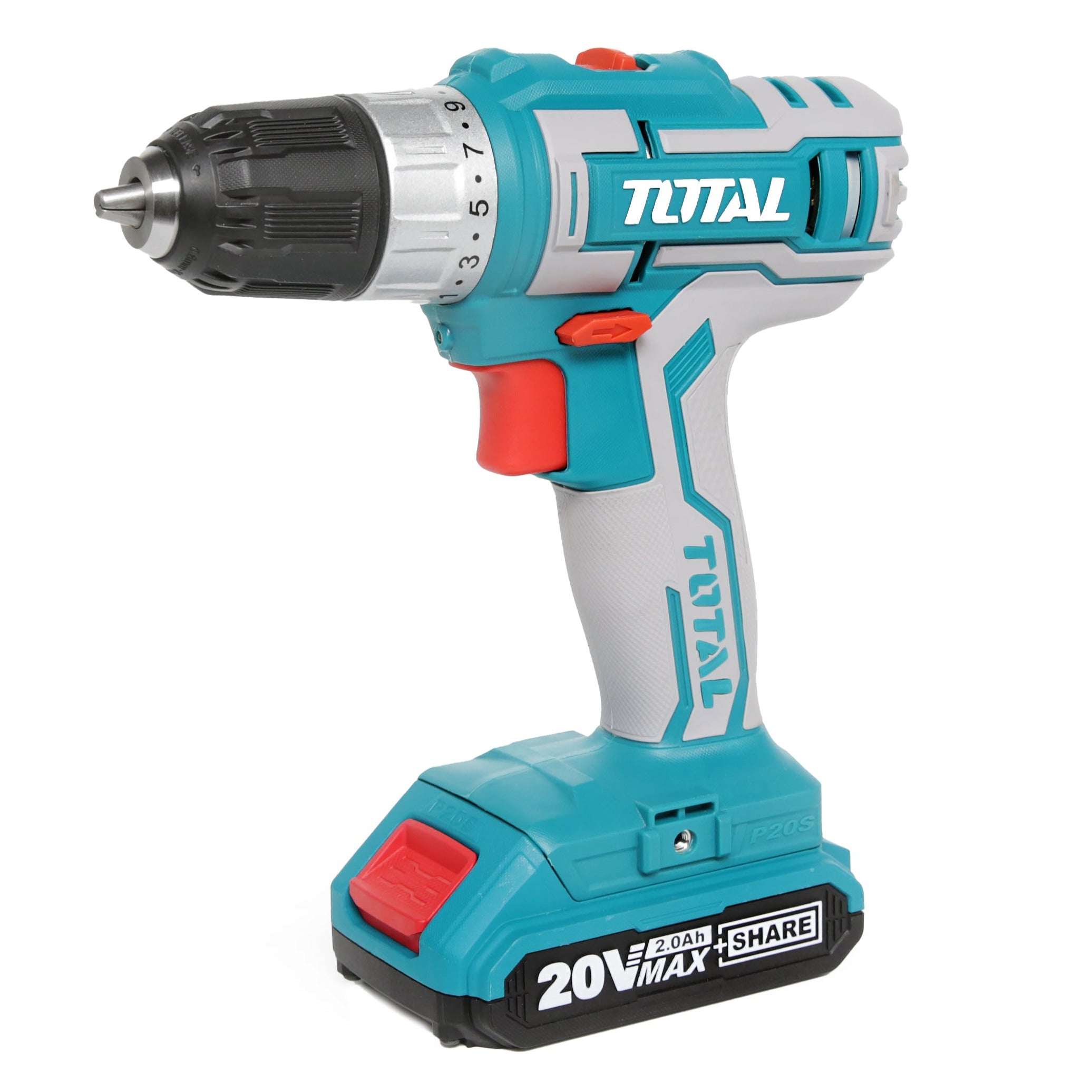 Total Li-Ion 20V Cordless Drill (with Battery & Charger) - TDLI20021E