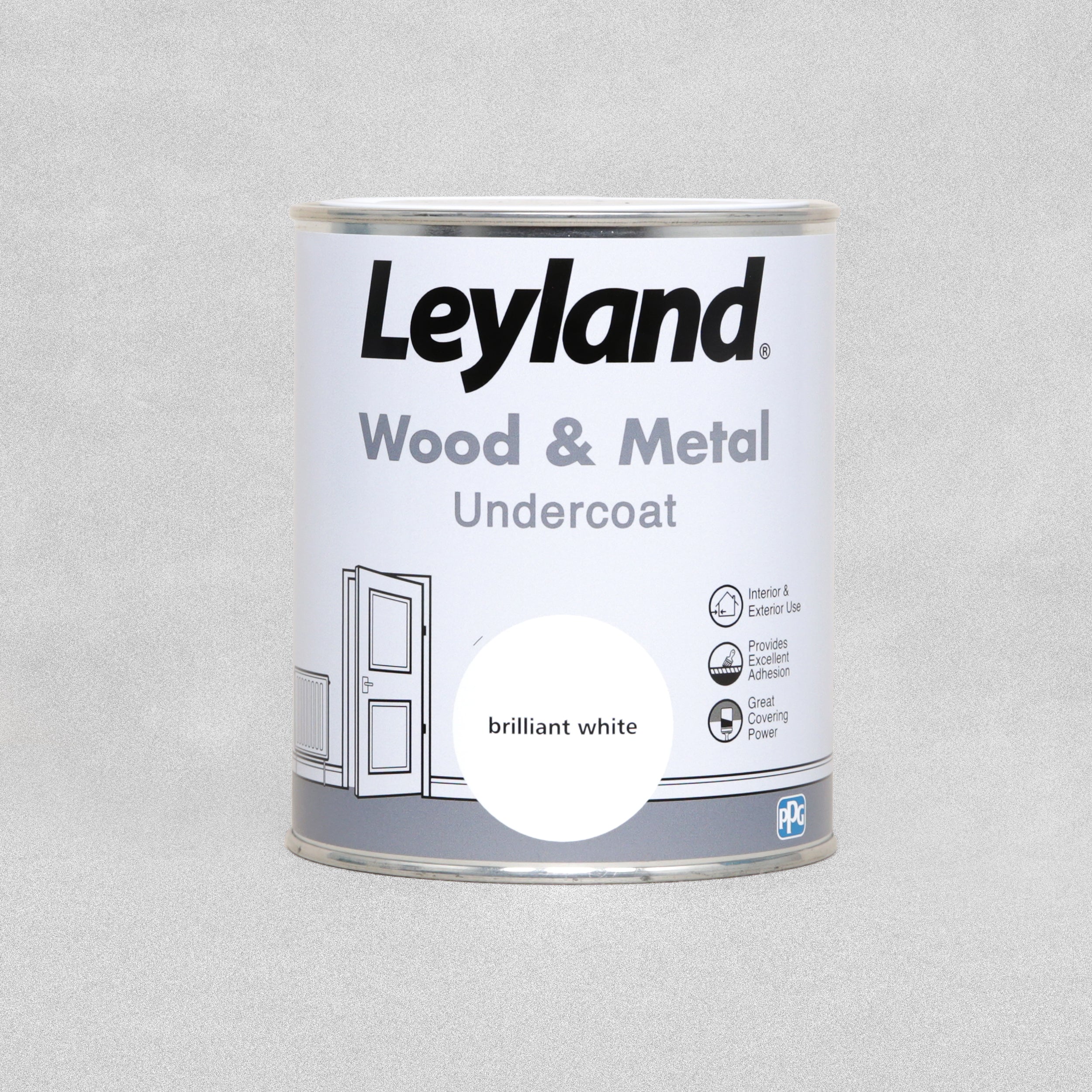 Leyland Wood and Metal Undercoat Paint 750ml - Brilliant White
