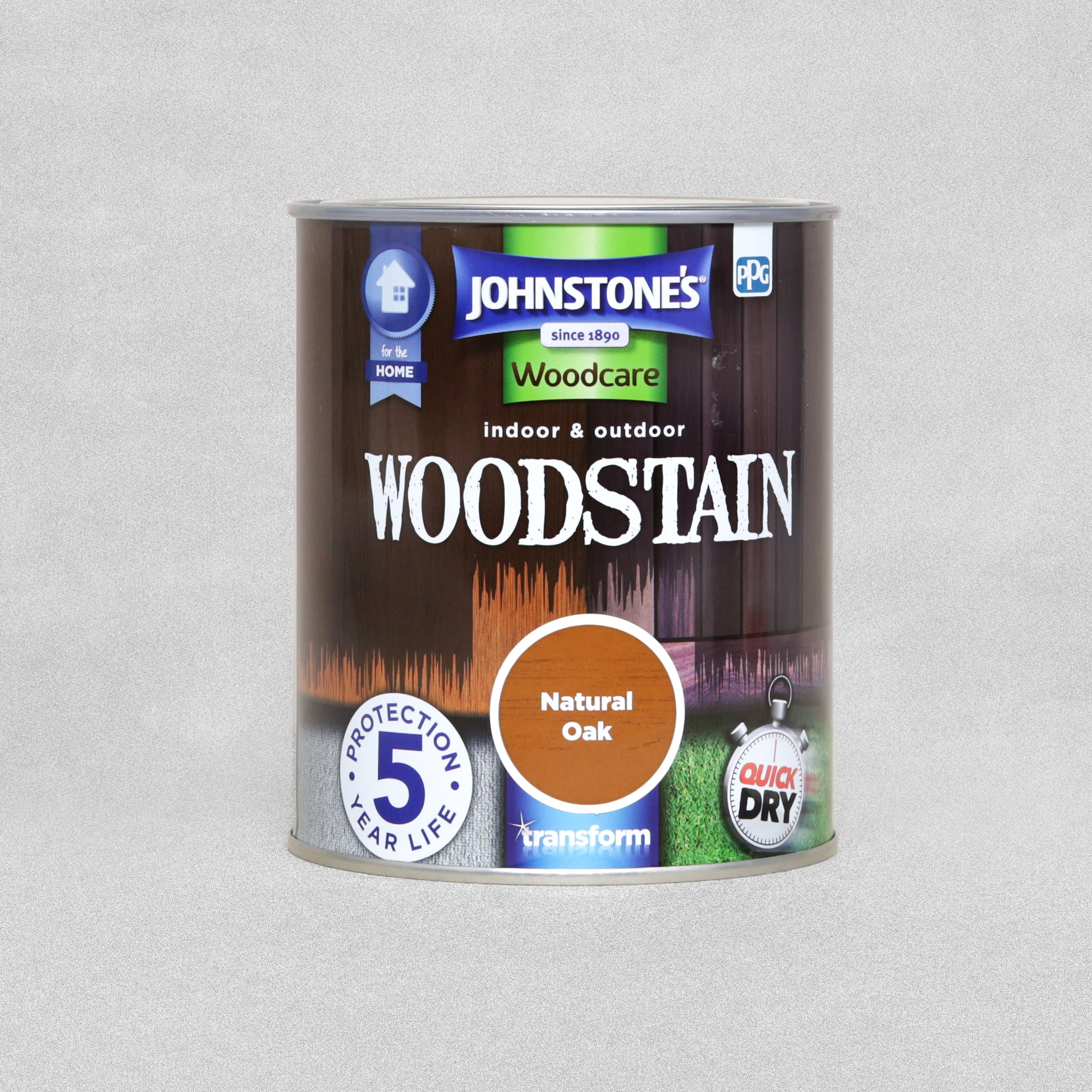 Johnstone's Woodcare Indoor & Outdoor Woodstain - Natural Oak 750ml