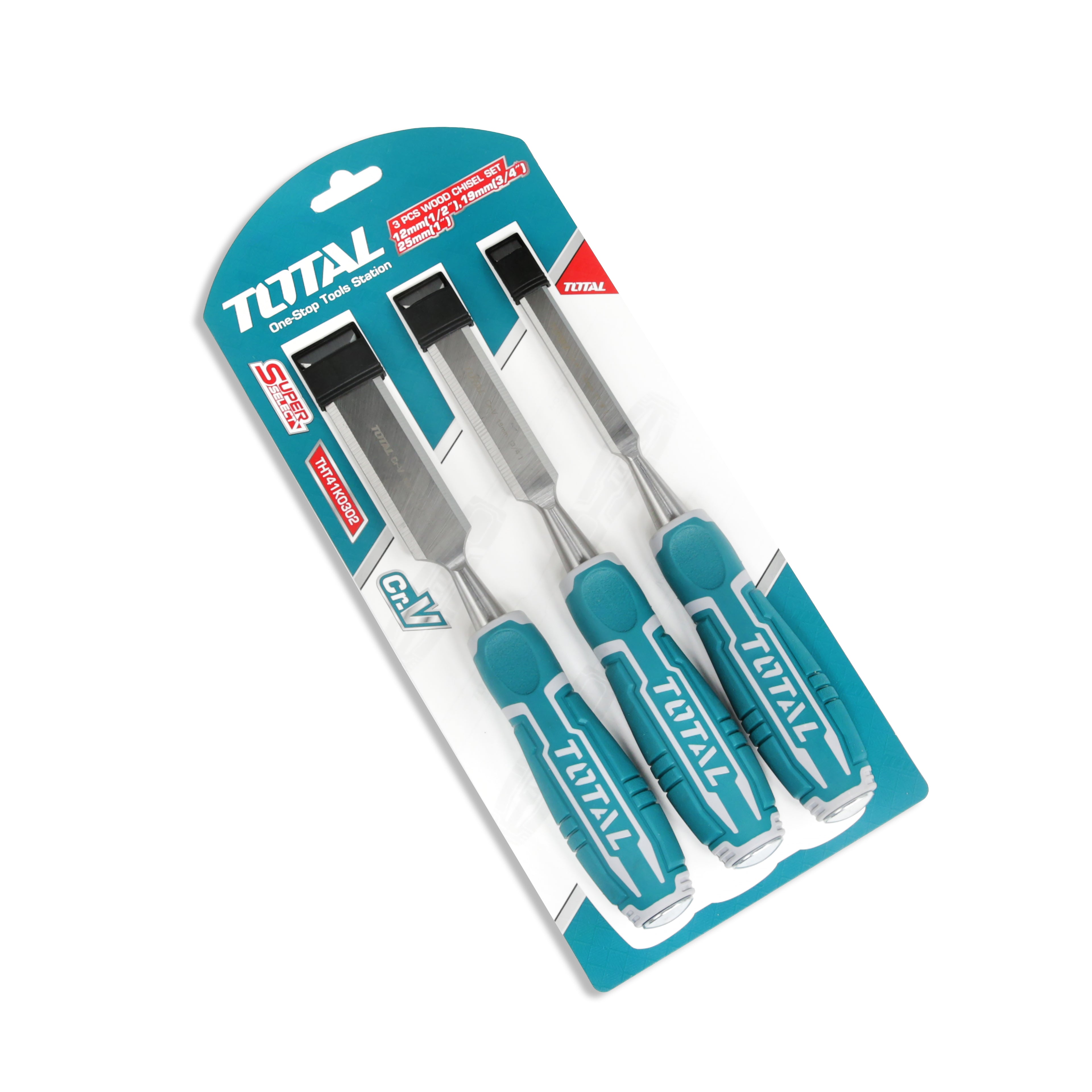 Total 3 Pcs Wood Chisel Set - THT41K0302