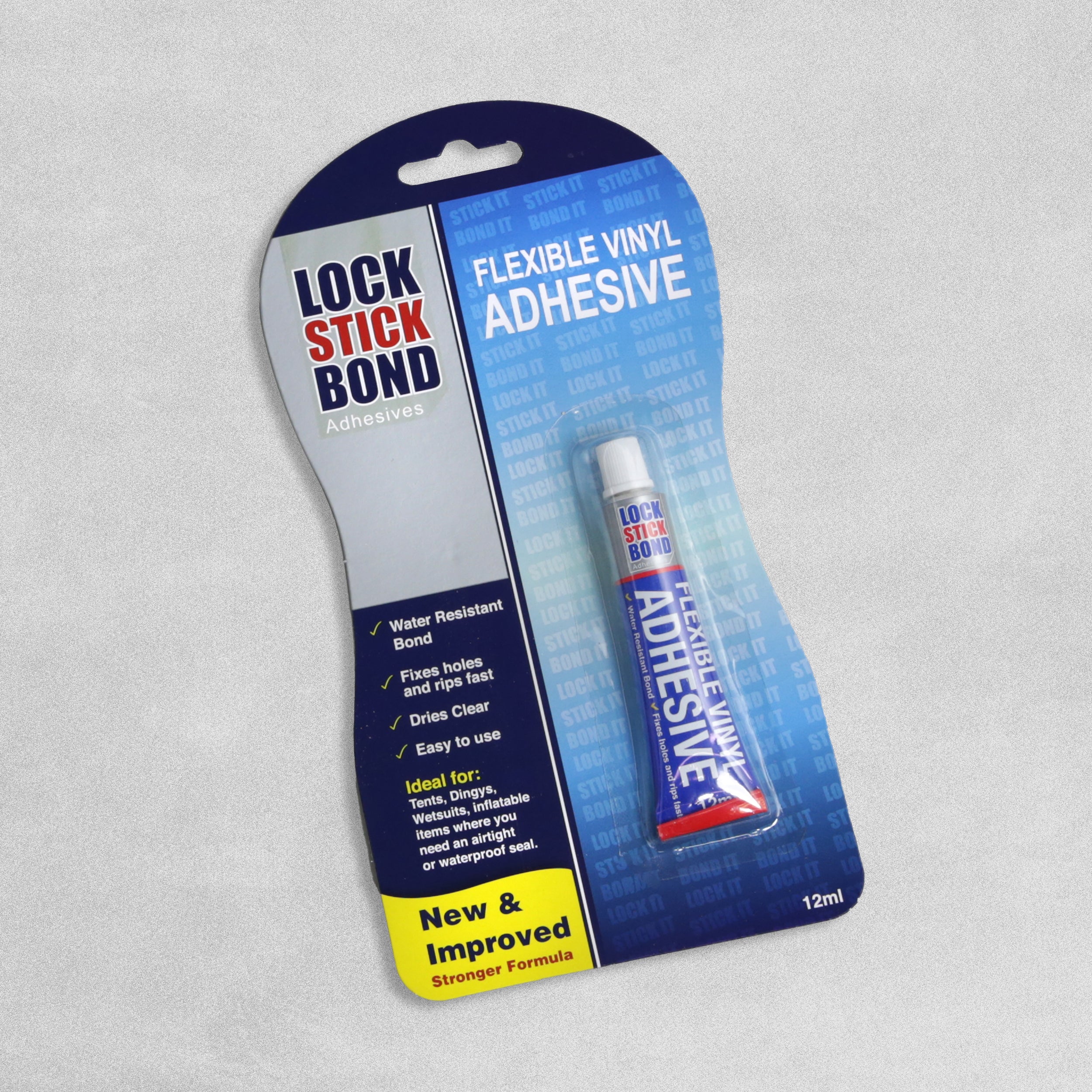 Lock Stick Bond Flexible Vinyl Adhesive - 12ml