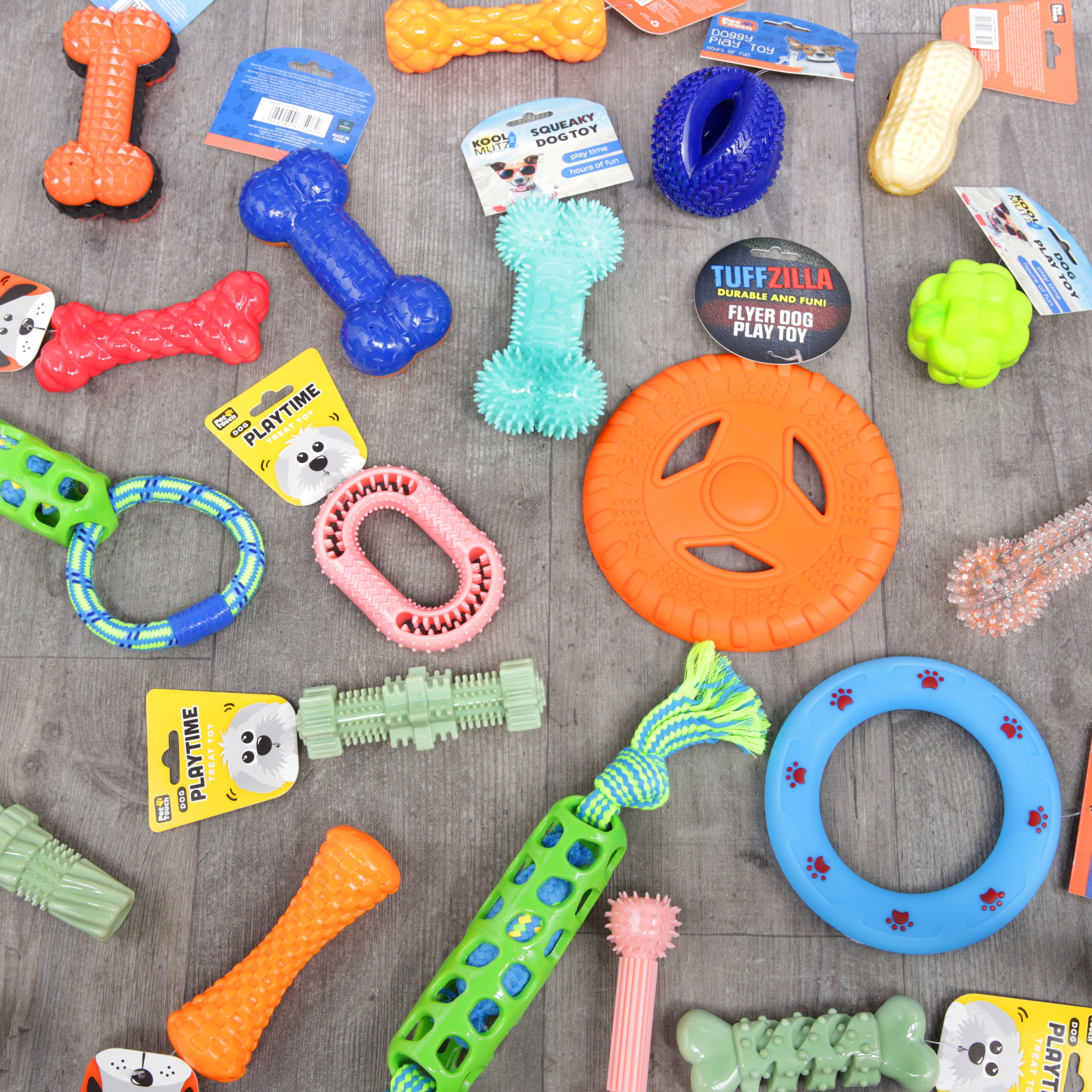 Rubber Playtime Dog Toys - Various Designs