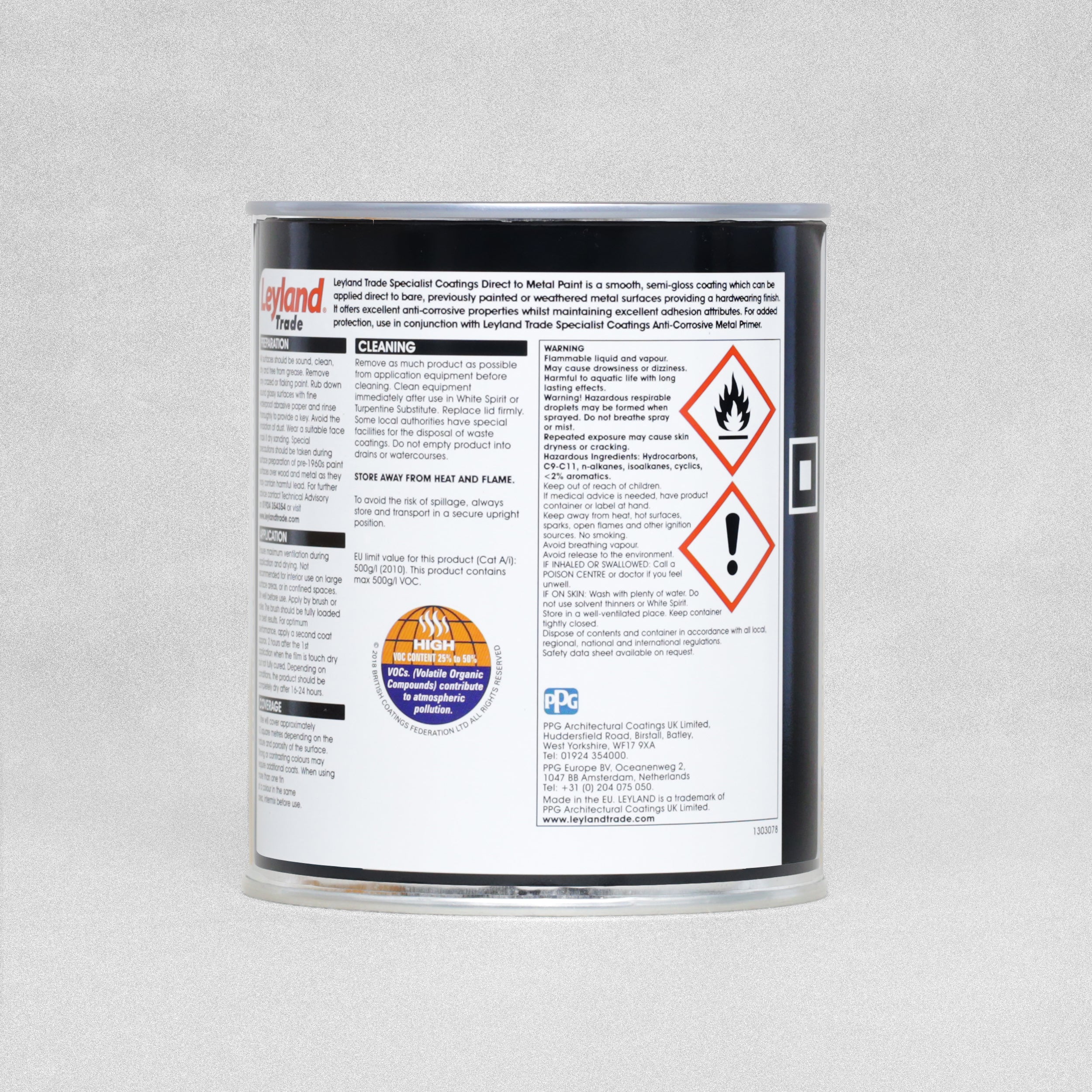 Leyland Trade Specialist Coatings Direct to Metal Paint 750ml - White