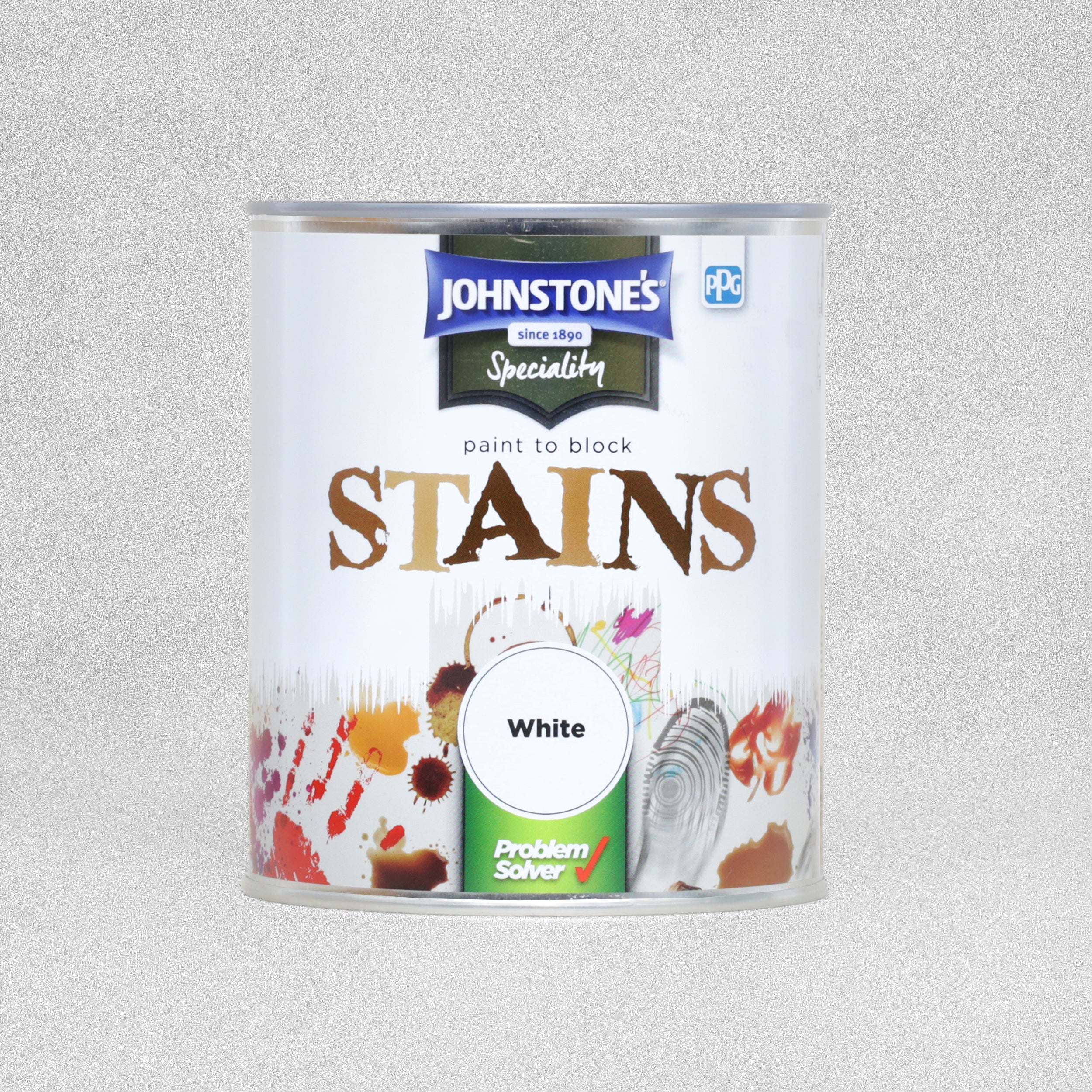 Johnstone's Speciality Paint Block Stains White - 750ml