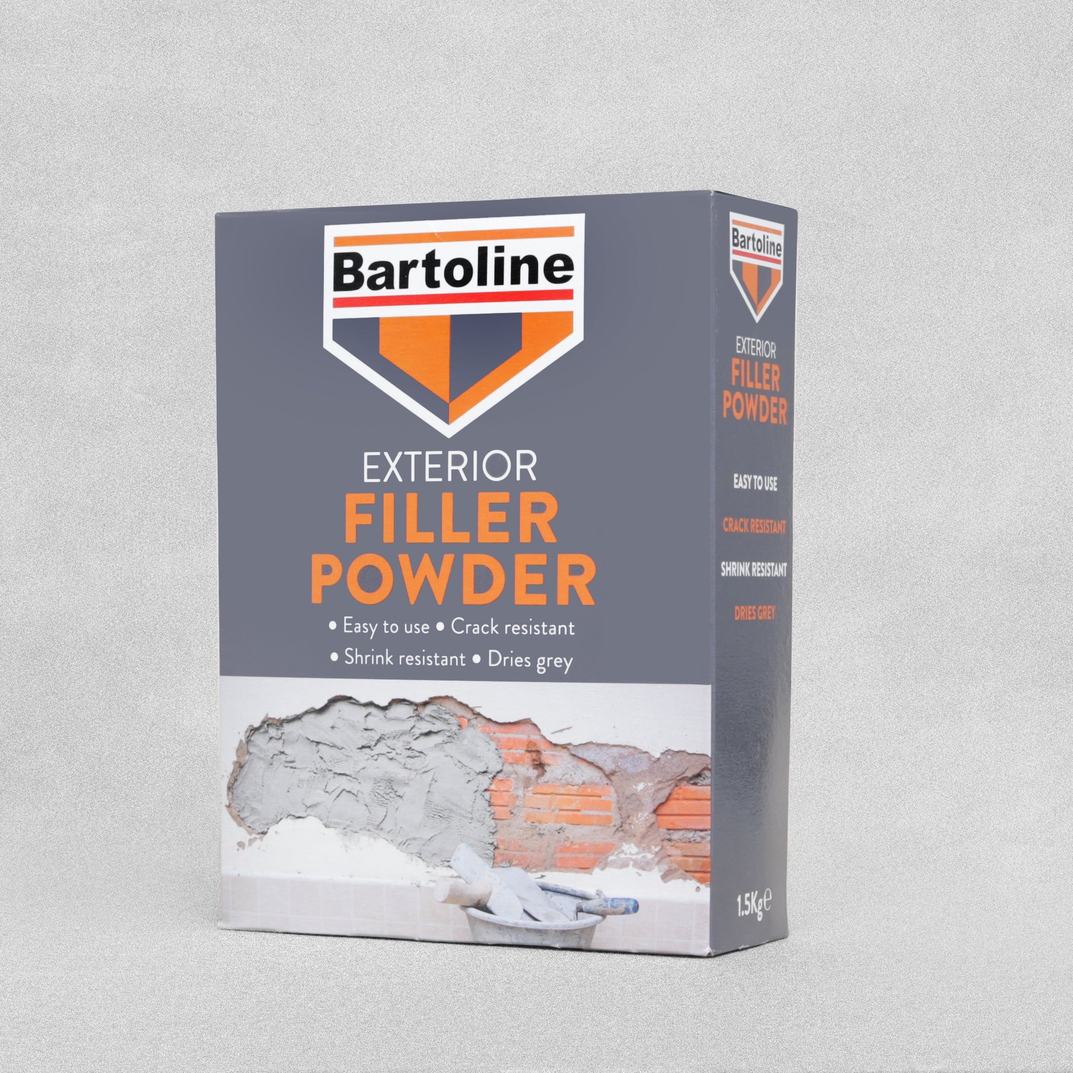 Bartoline Exterior Filler Powder Grey - 1.5KG