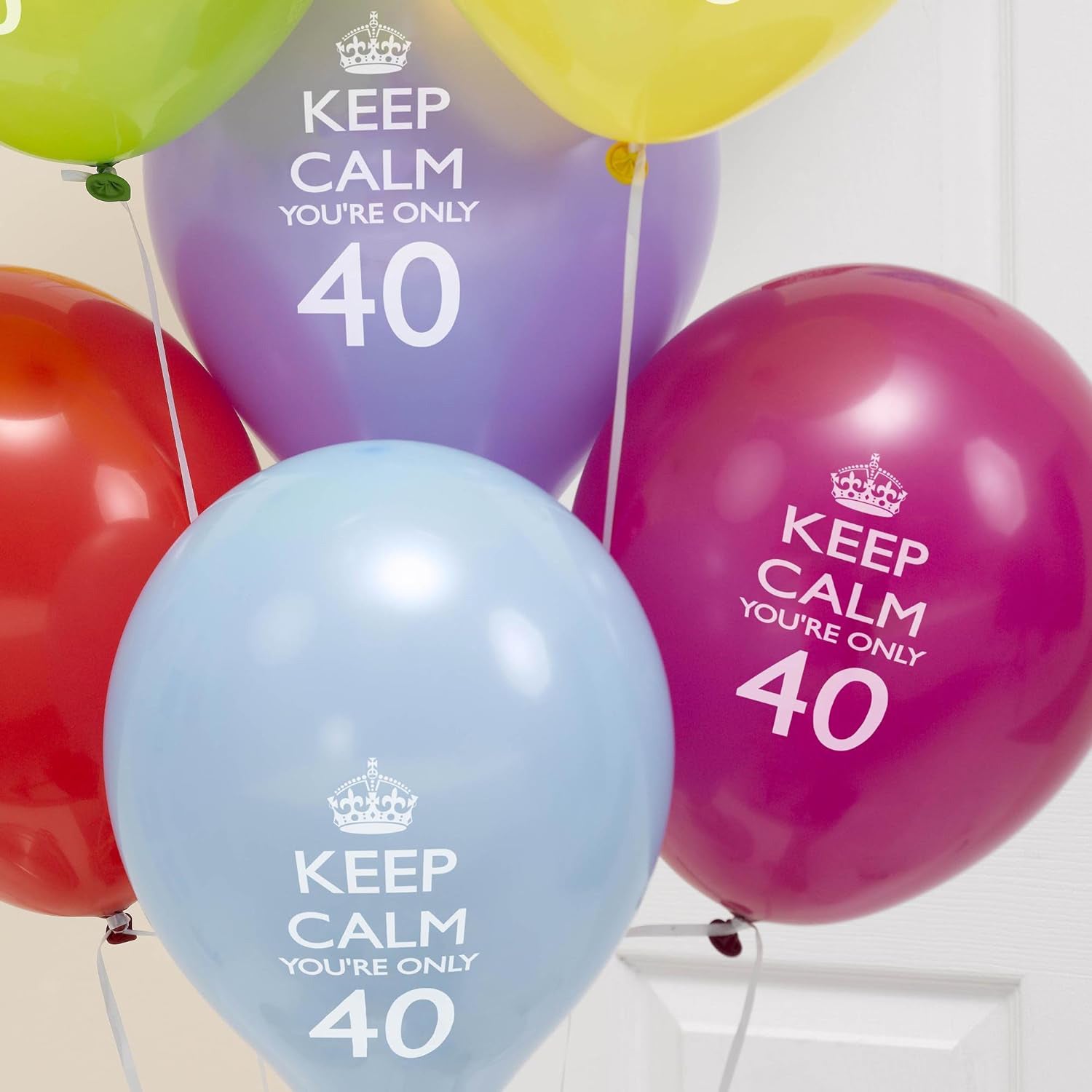Keep Calm You're Only 40 Balloons - Pack of 8