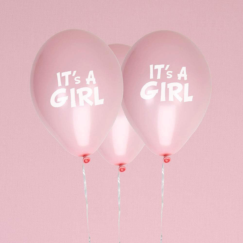 It's a Girl Baby Shower Balloons - Pink - Pack of 8