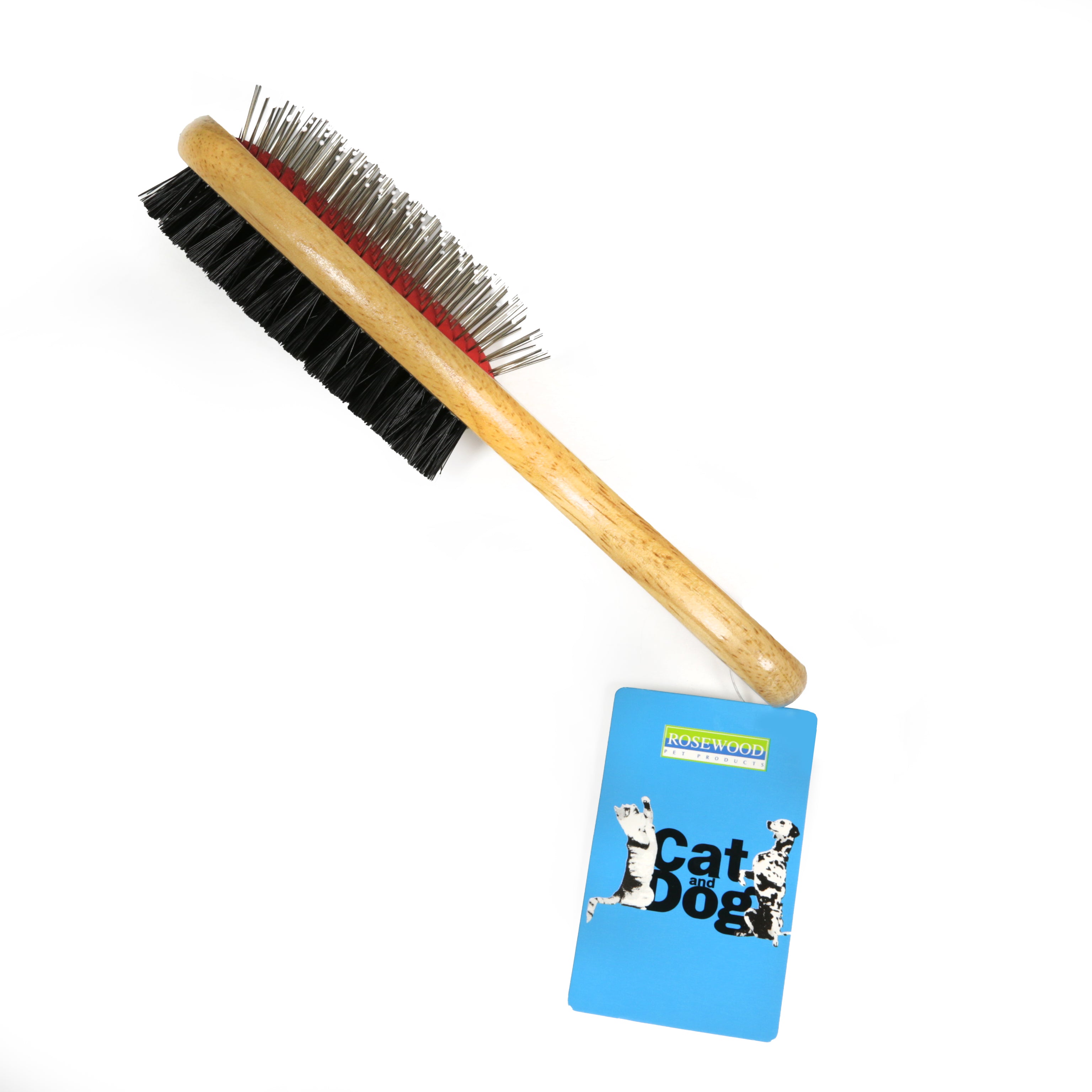 Rosewood Double Sided Wooden Pet Grooming Brush - 3 Sizes Available