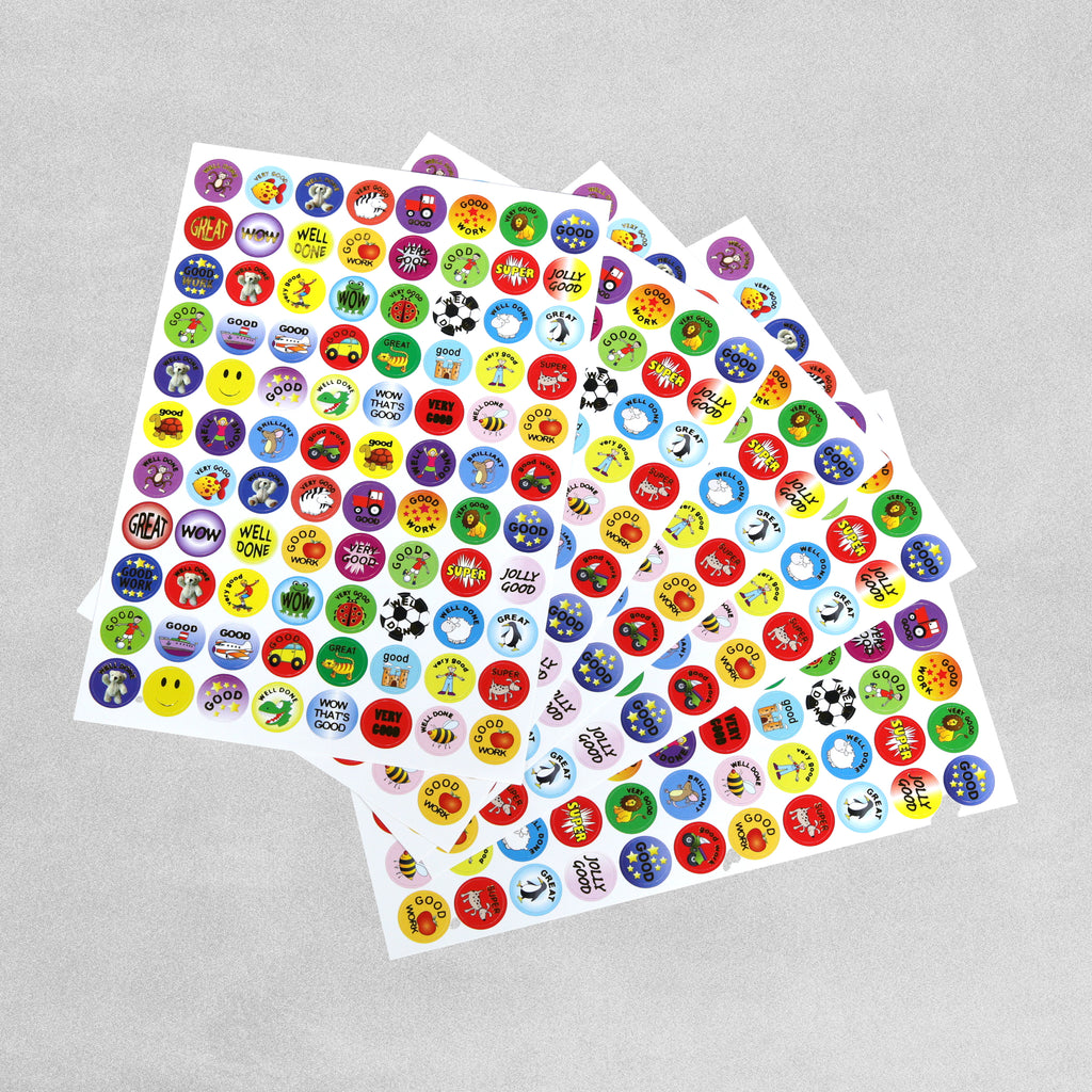 Rectangular Assorted Sticker Sheet Assorted Sticker Sheets