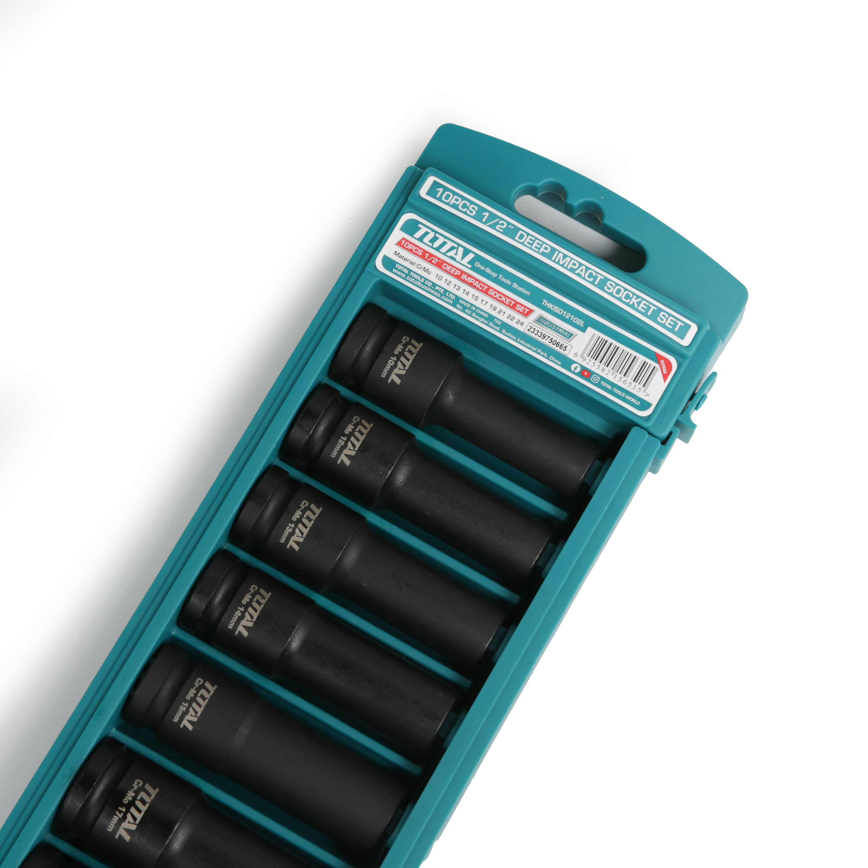 Total Deep Impact Socket Set 1/2" 10 pieces - THKISD12102L