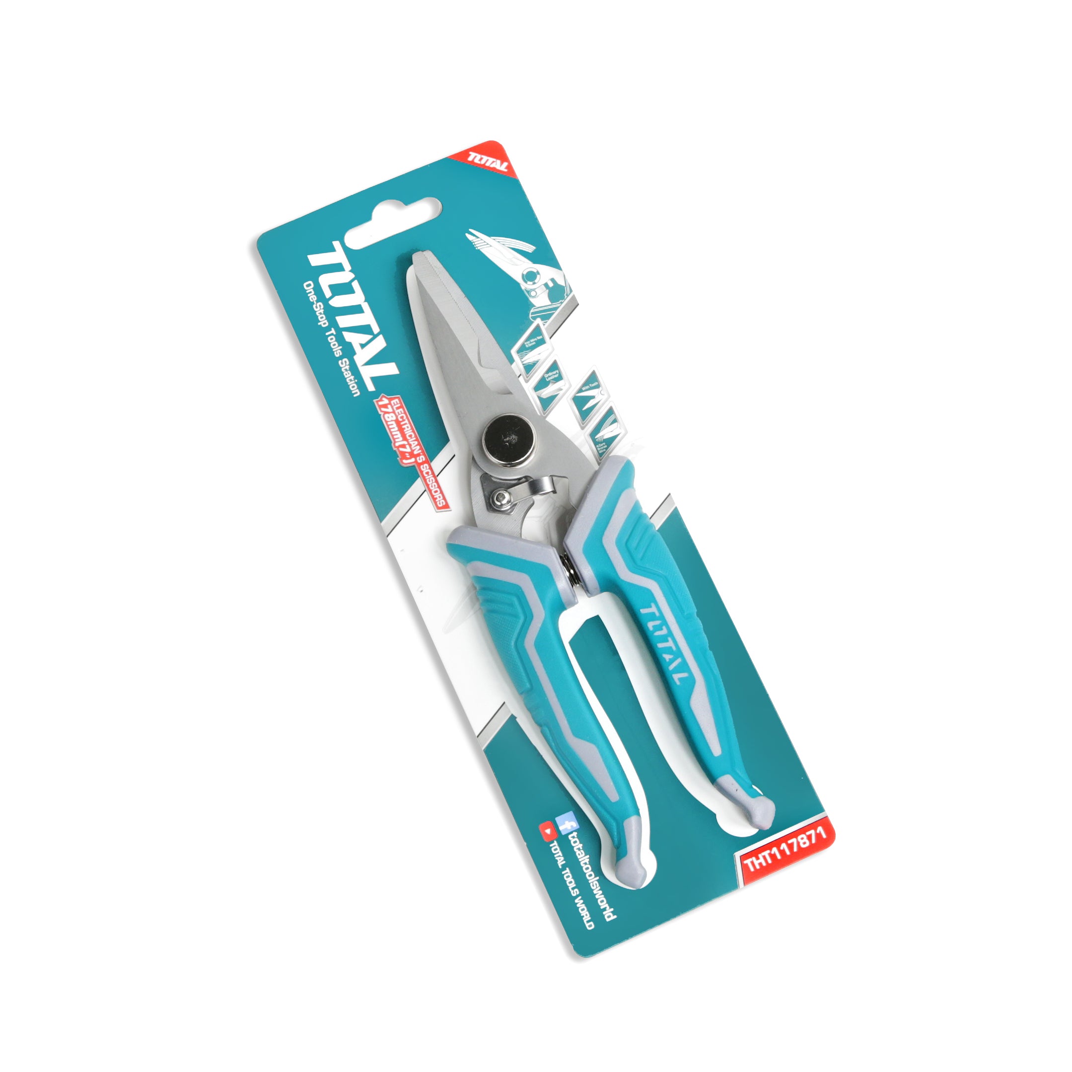 Total Electrician's Scissors 178mm - THT117871