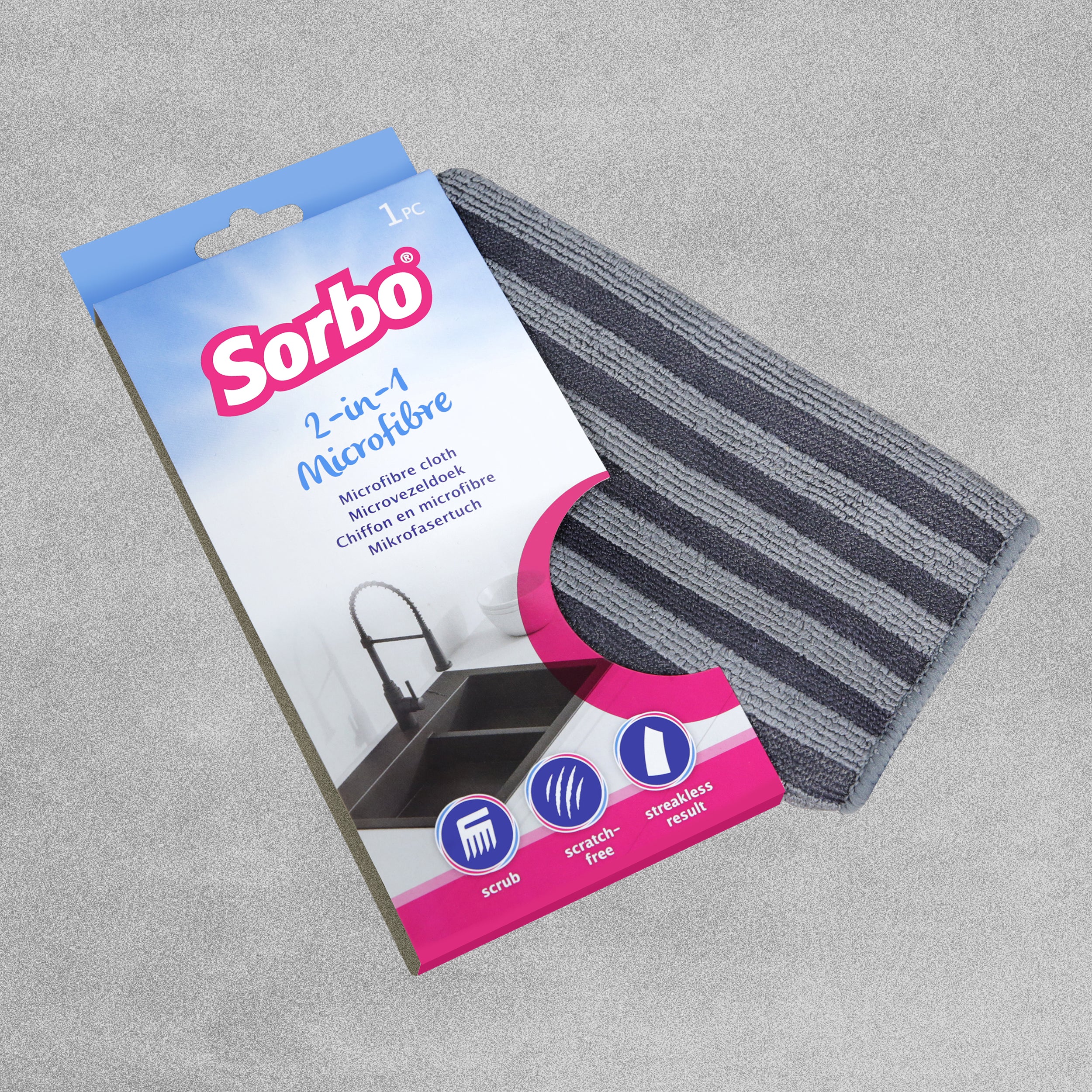 Sorbo 2-in-1 Microfibre Cloth