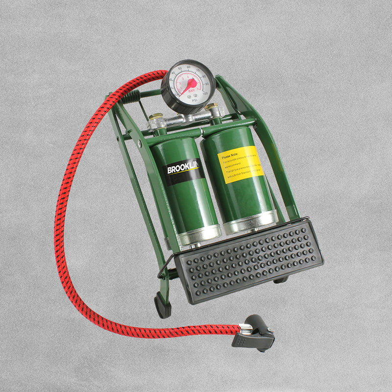 Brookstone Double Barrel Foot Pump