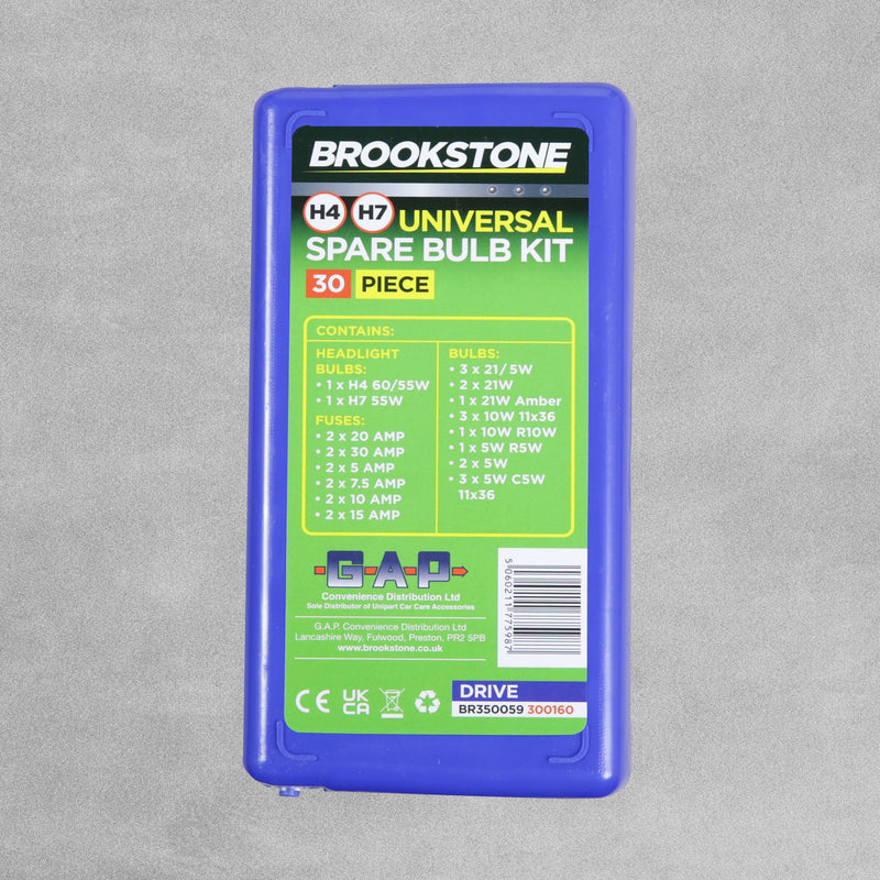Brookstone 30 Piece Universal Spare Bulb Kit - H4/H7