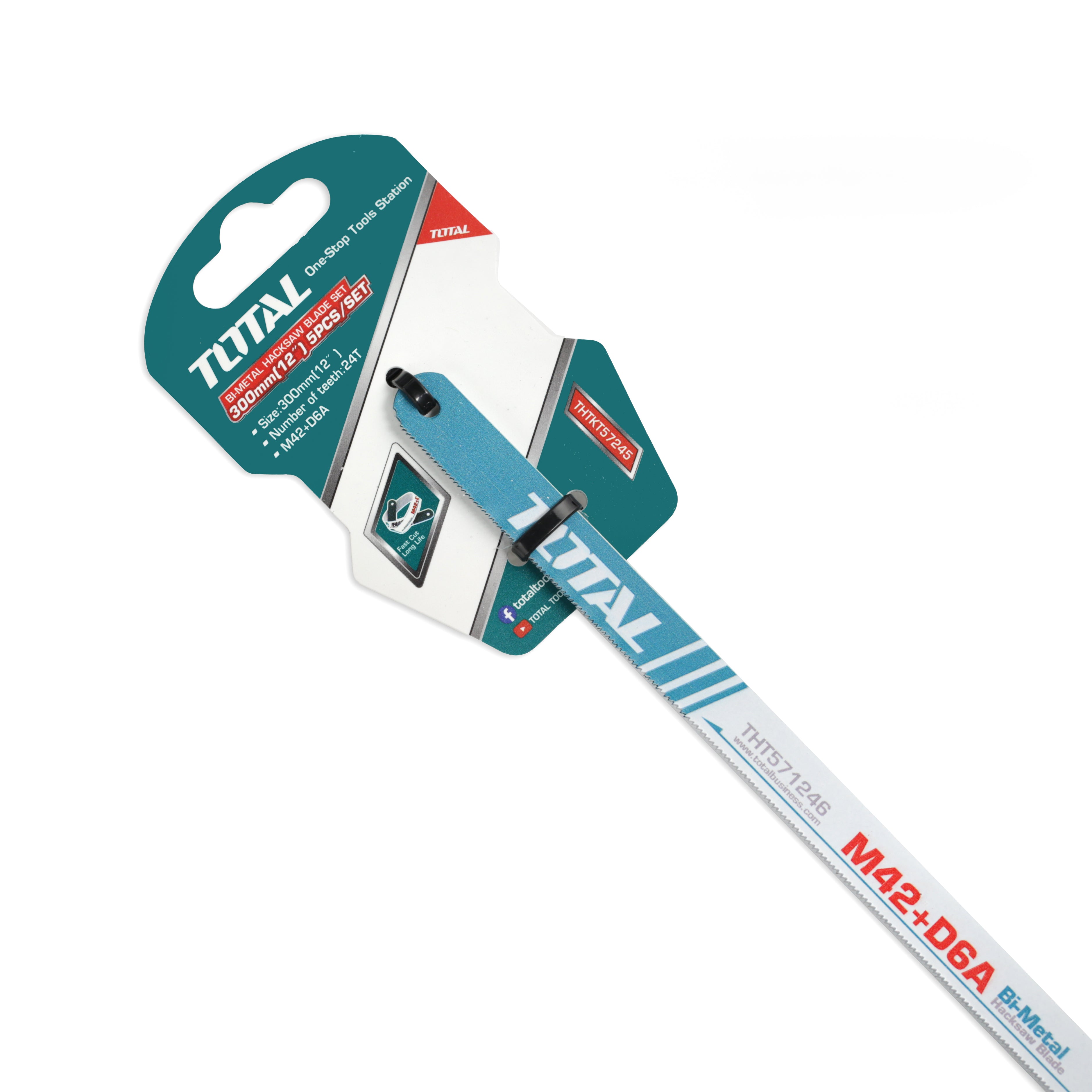 Total Bi-Metal Hacksaw Blades 300mm 24T - THTKT57245
