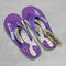Kahuku Hawaii Canvas Womens Flip Flops - Purple