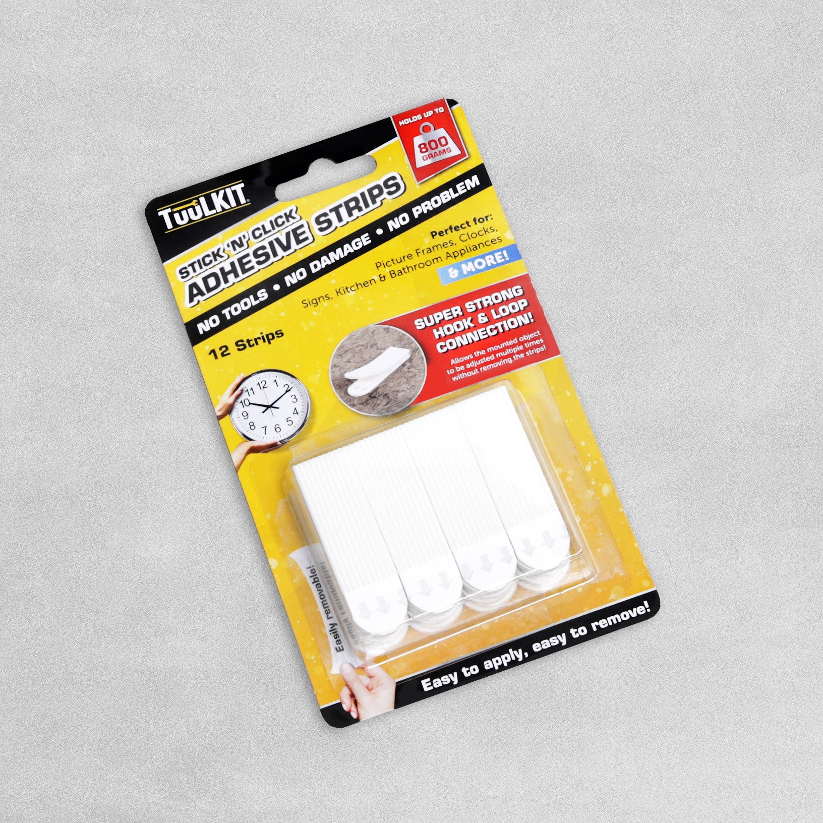 Stick 'N' Click Adhesive Strips 12pcs