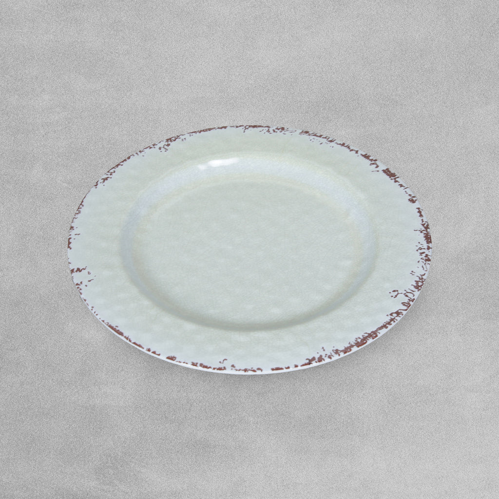 Beaded Crackle 12 Piece Melamine Camping Dinnerware Set, Plates And Bowls Sets