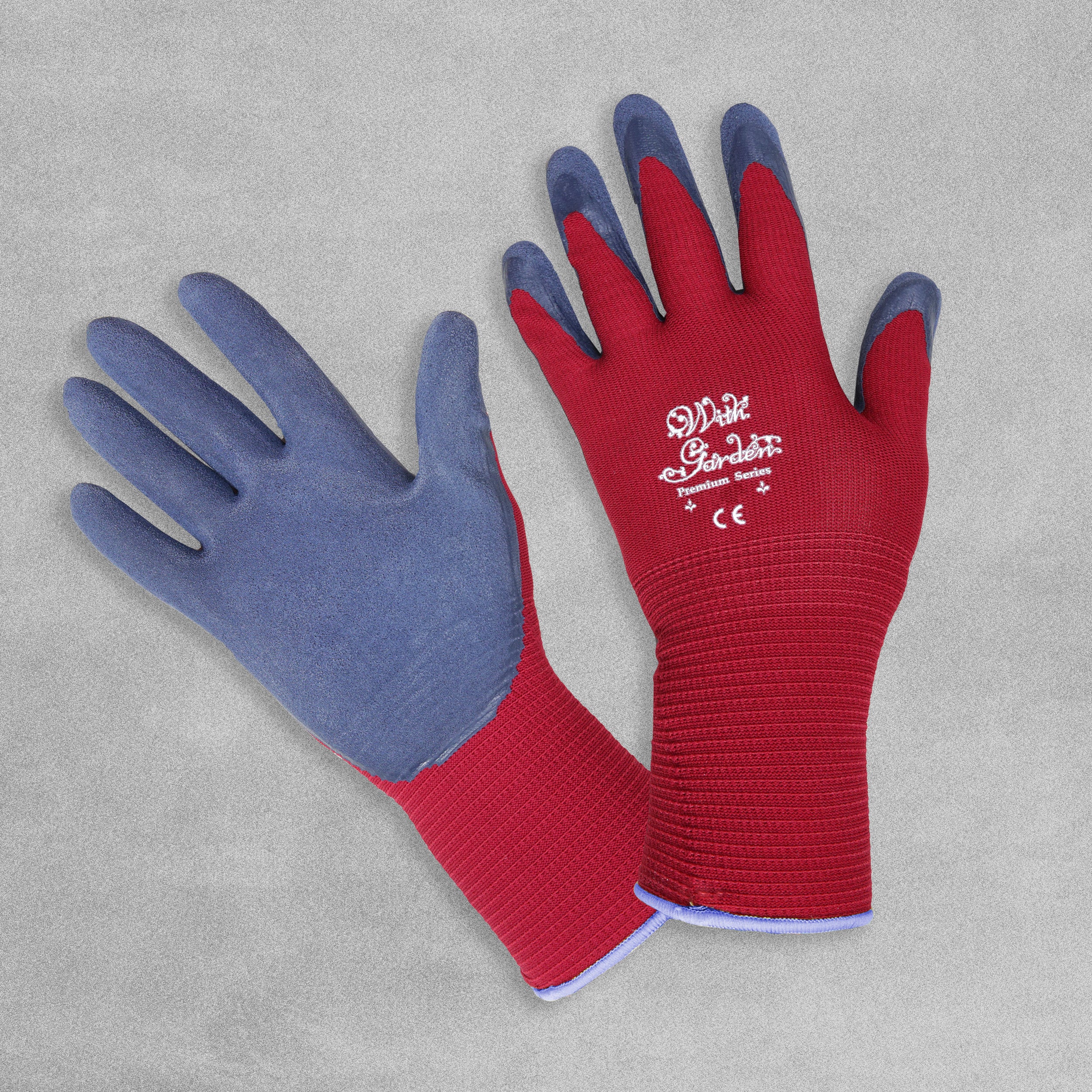 With Garden Premium Garden gloves - Burgundy