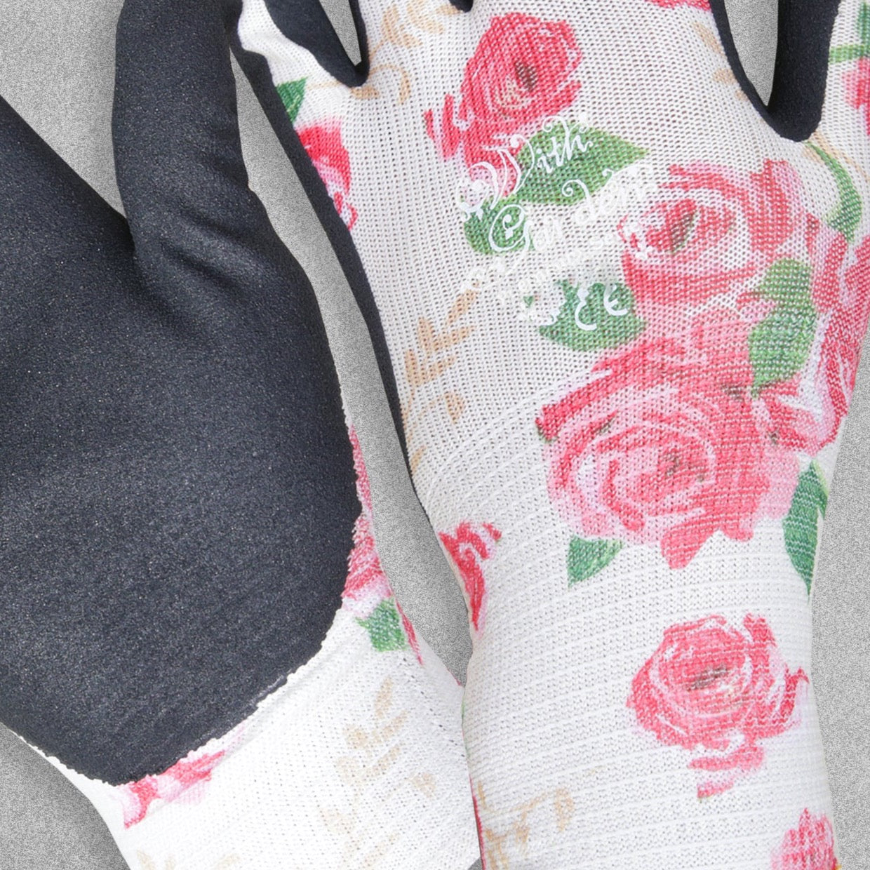 With Garden Premium Luminus Garden gloves - Rose design