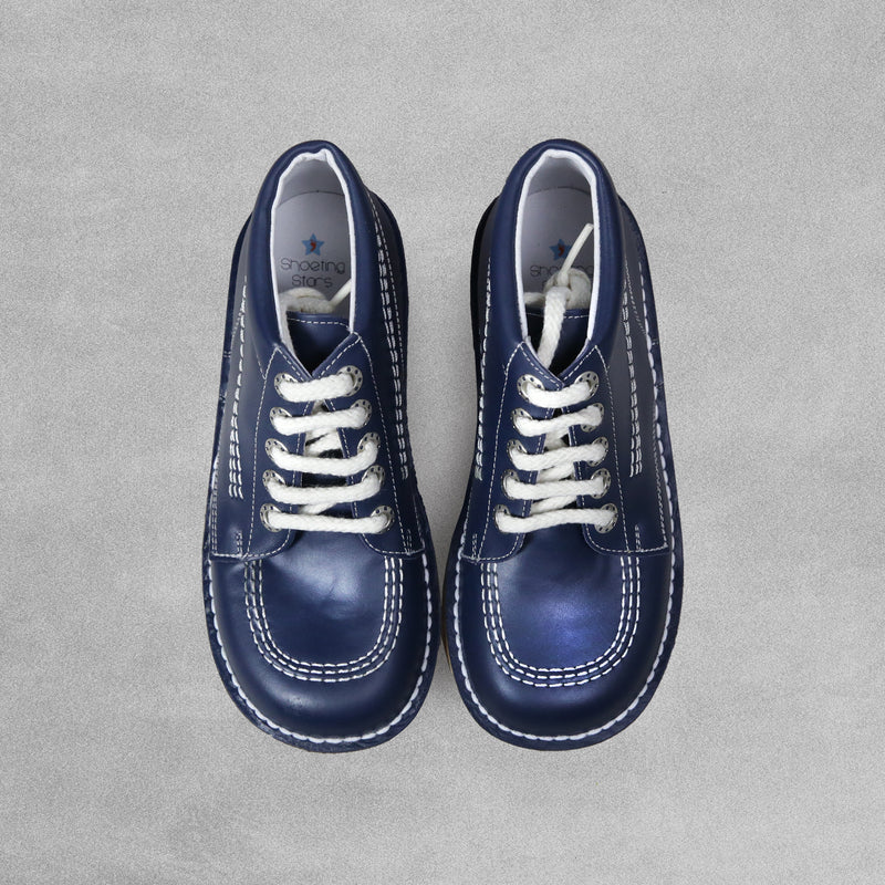 navy kicker boots