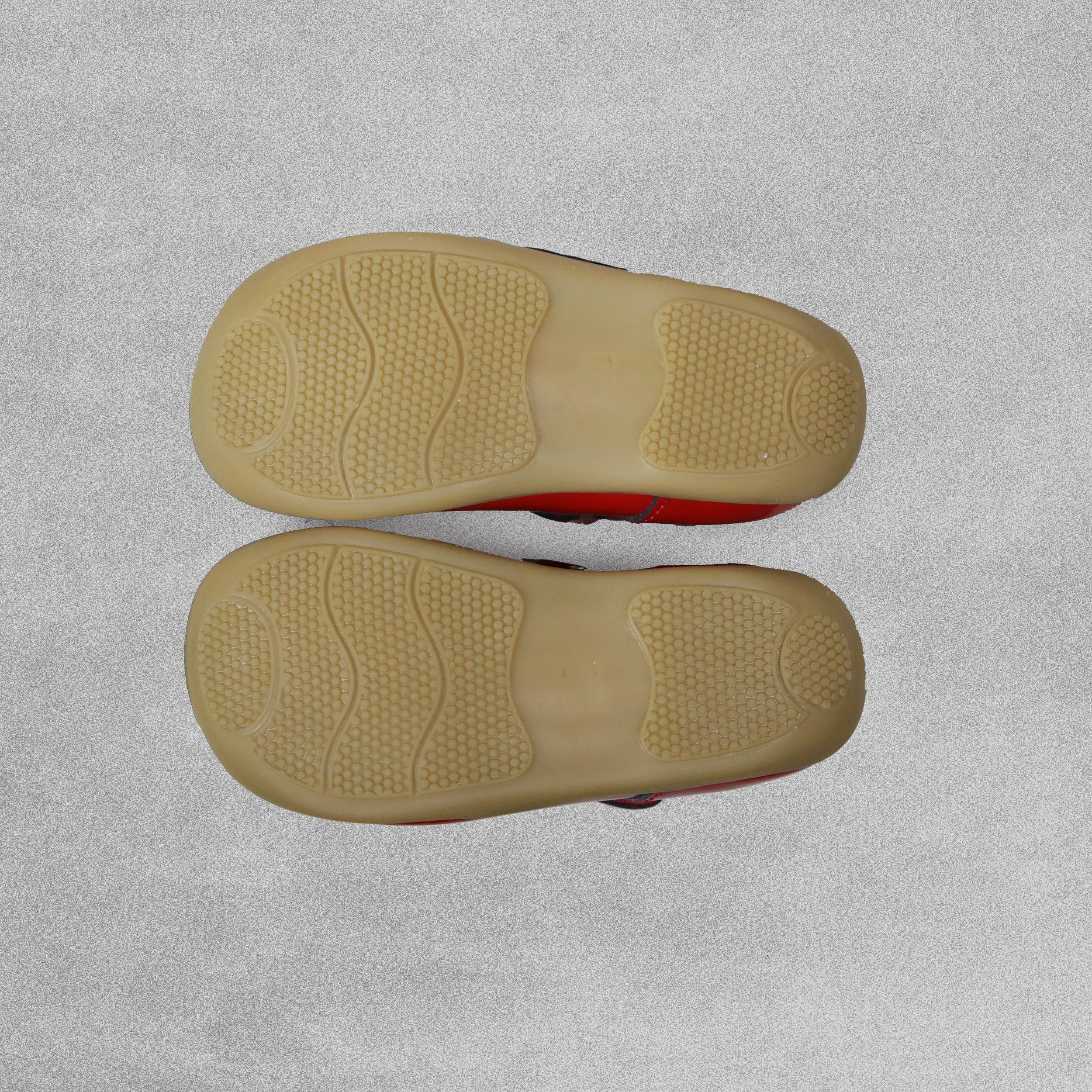 Petasil Tia Kids Girls Red Patent Leather Shoes - UK Child Size 2 / EU18