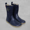 Petasil 'Carina' Kids Girls Navy High Leather Boots- Size 2