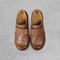 'Froddo' Tan Brogue Shoes with Velcro Strap - EU33