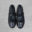 Superfit Girls Black Leather Mary Jane Shoes