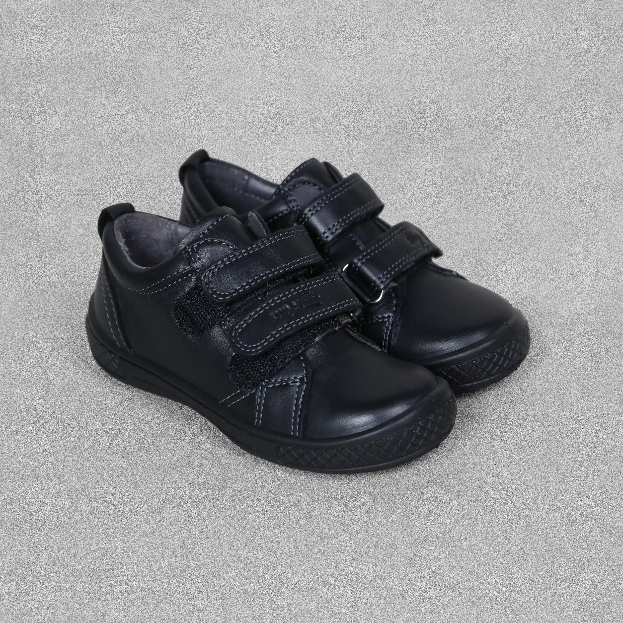 Superfit Kids Boys Black Leather School Shoes - UK Child Size 8