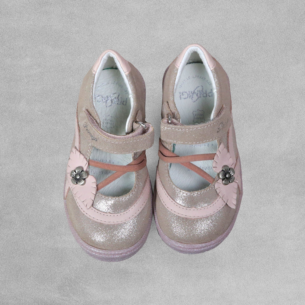 Primigi Ballerines Fille Mary Jane Plates Cuir - Élégantes Avec Sangle Velcro - Idéales Cérémonies & Quotidien