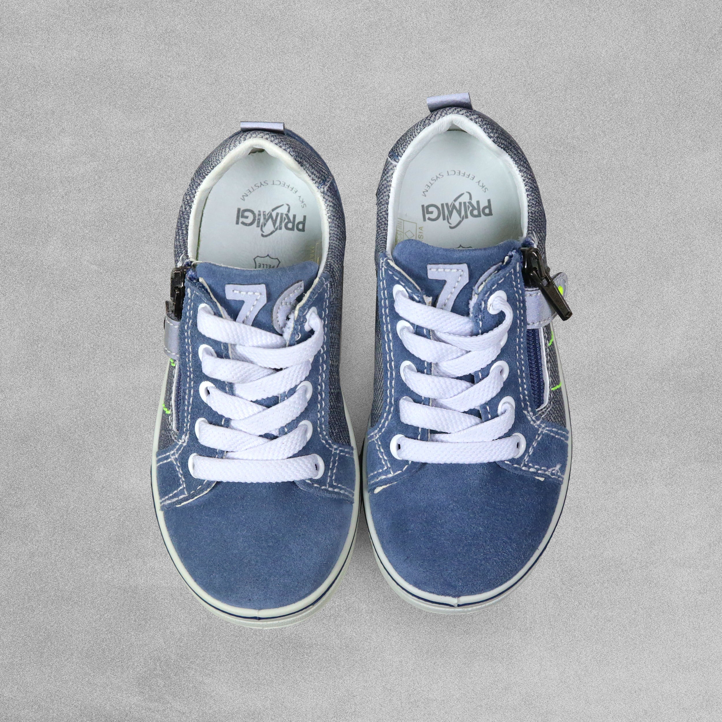 'Primigi'  Blue Suede Leather Shoes - UK Child Size 8 / EU 25